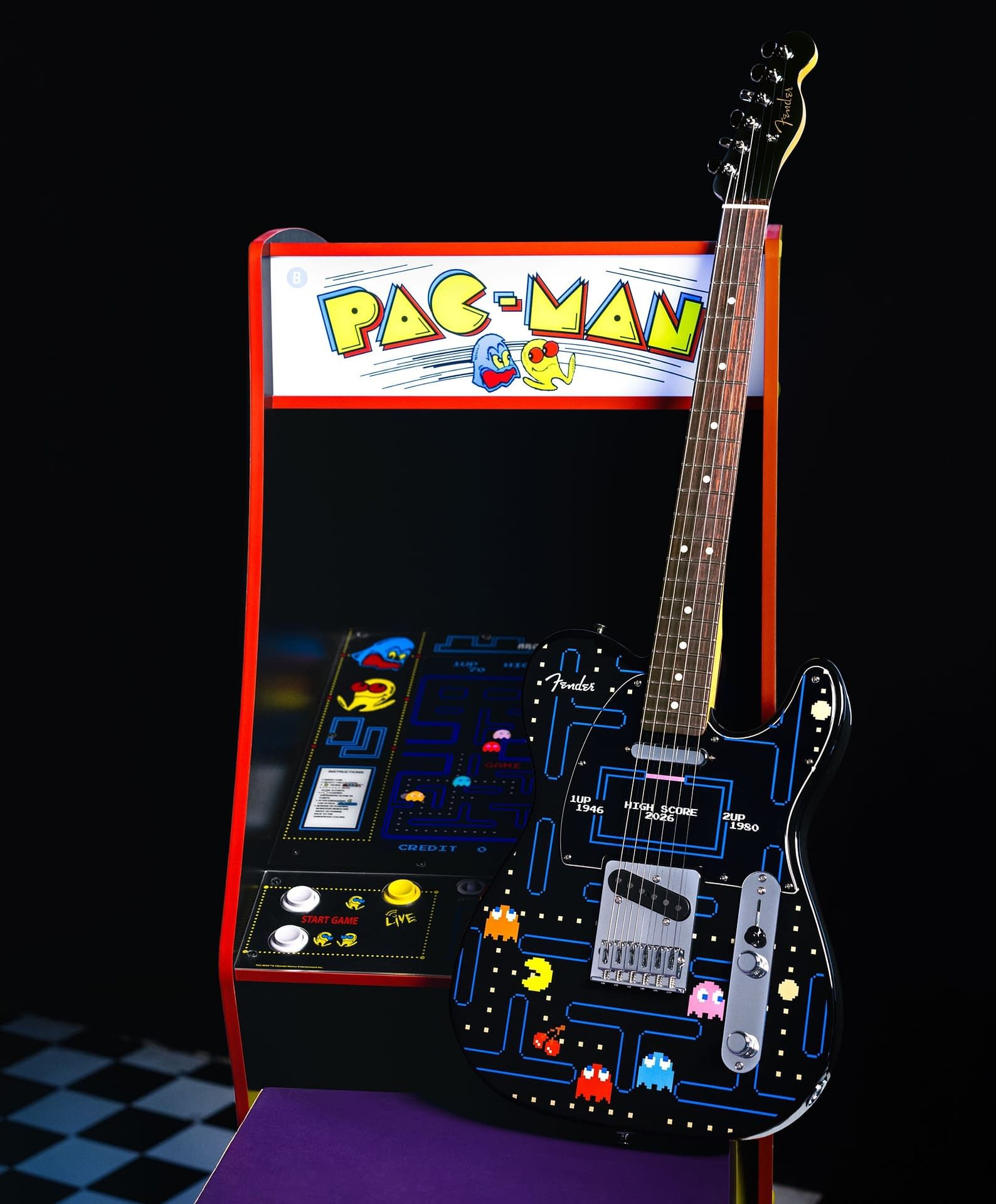 [新品] NEW 2026 Fender PAC-MAN Telecaster Fender Announces New Pac-Man Telecaster Guitar. Fender has