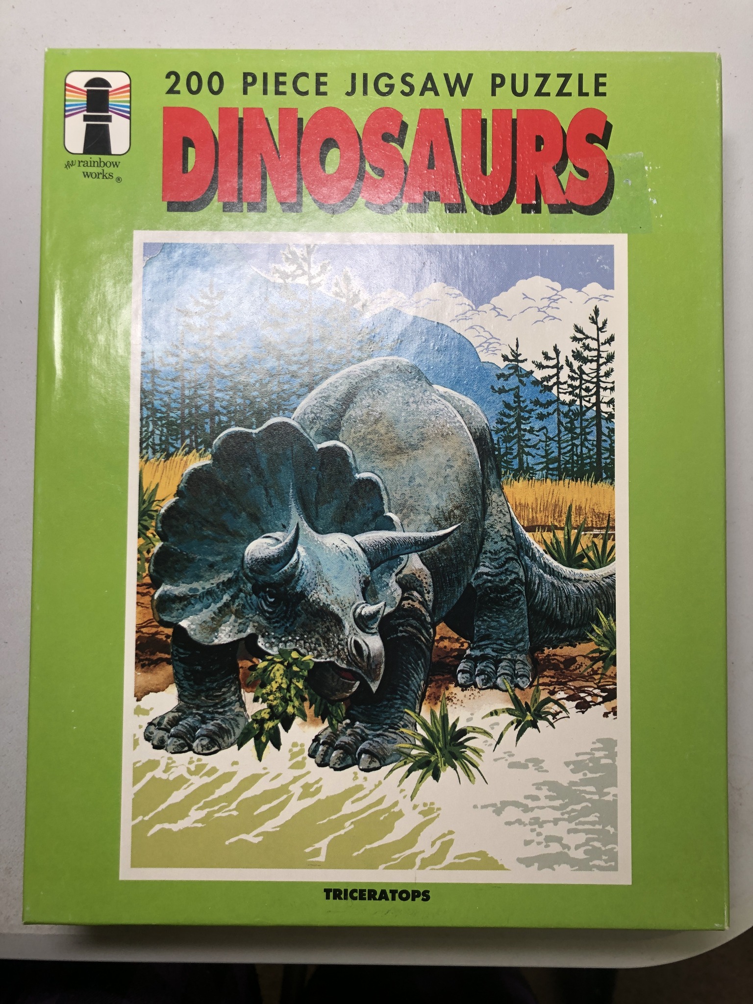 Vintage 1975 Triceratops jigsaw puzzle