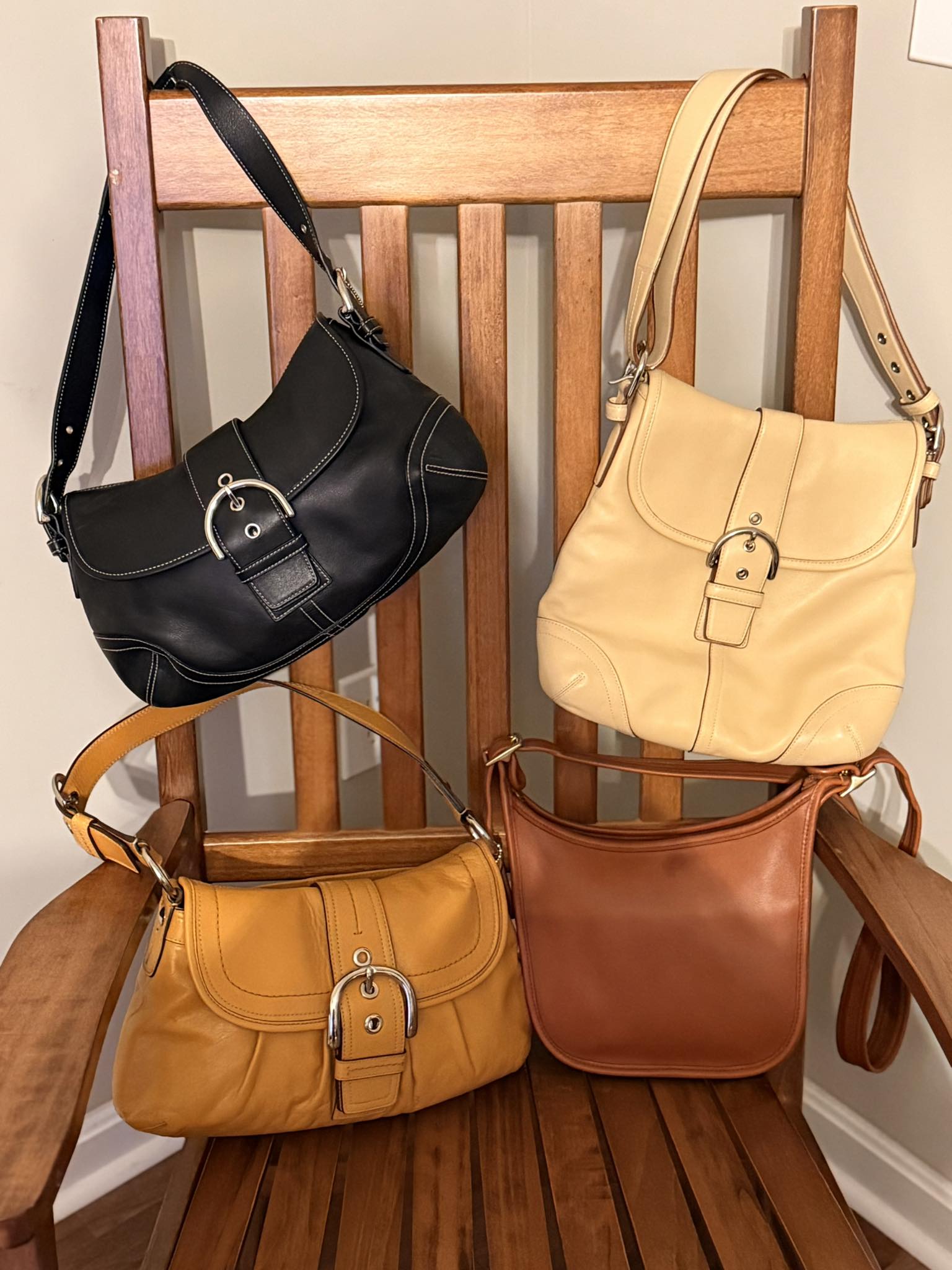 Restoring vintage Coach bags, including the Janice Legacy bag