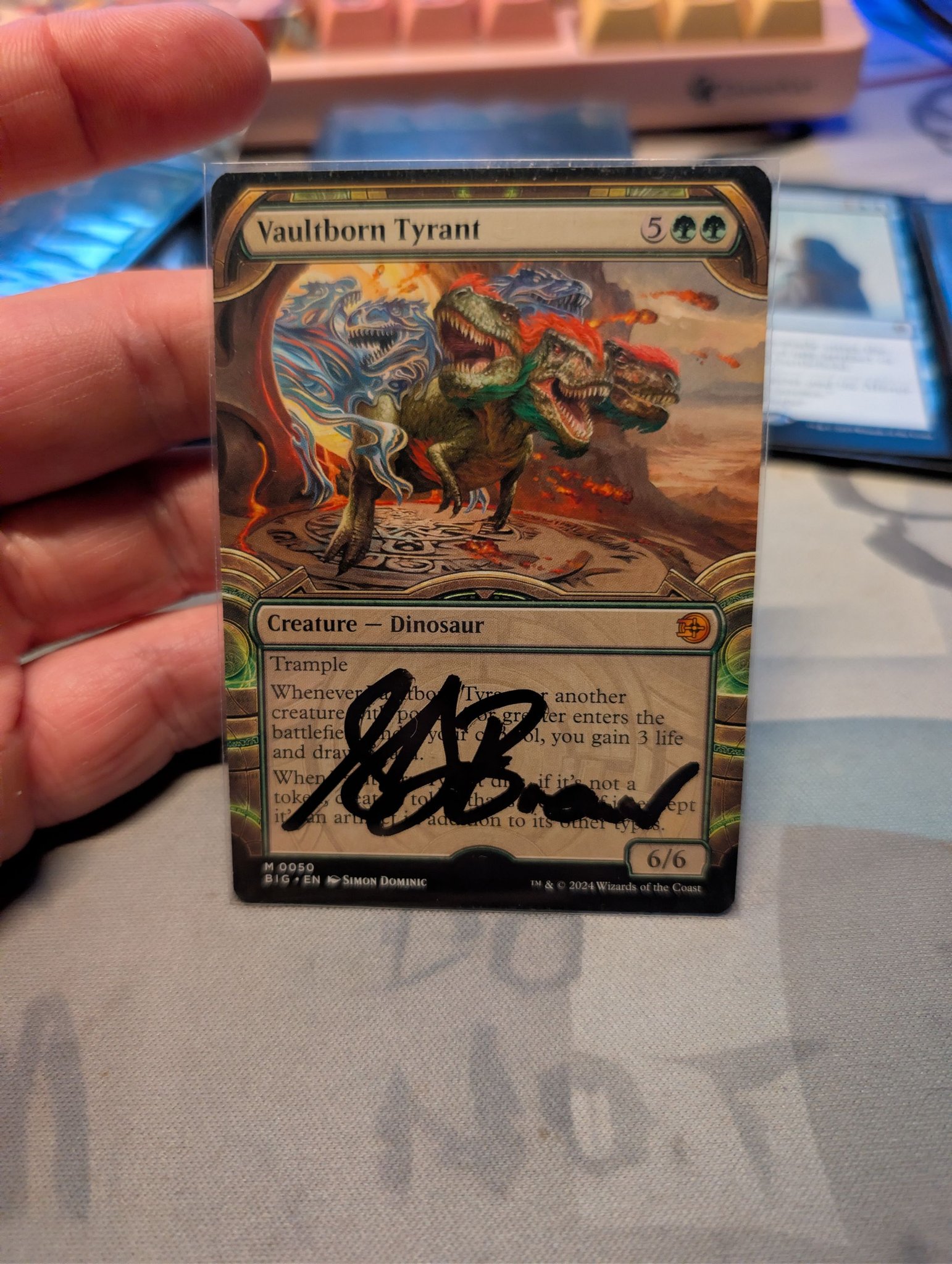 What is the value of a Vaultborn Tyrant artist proof card?