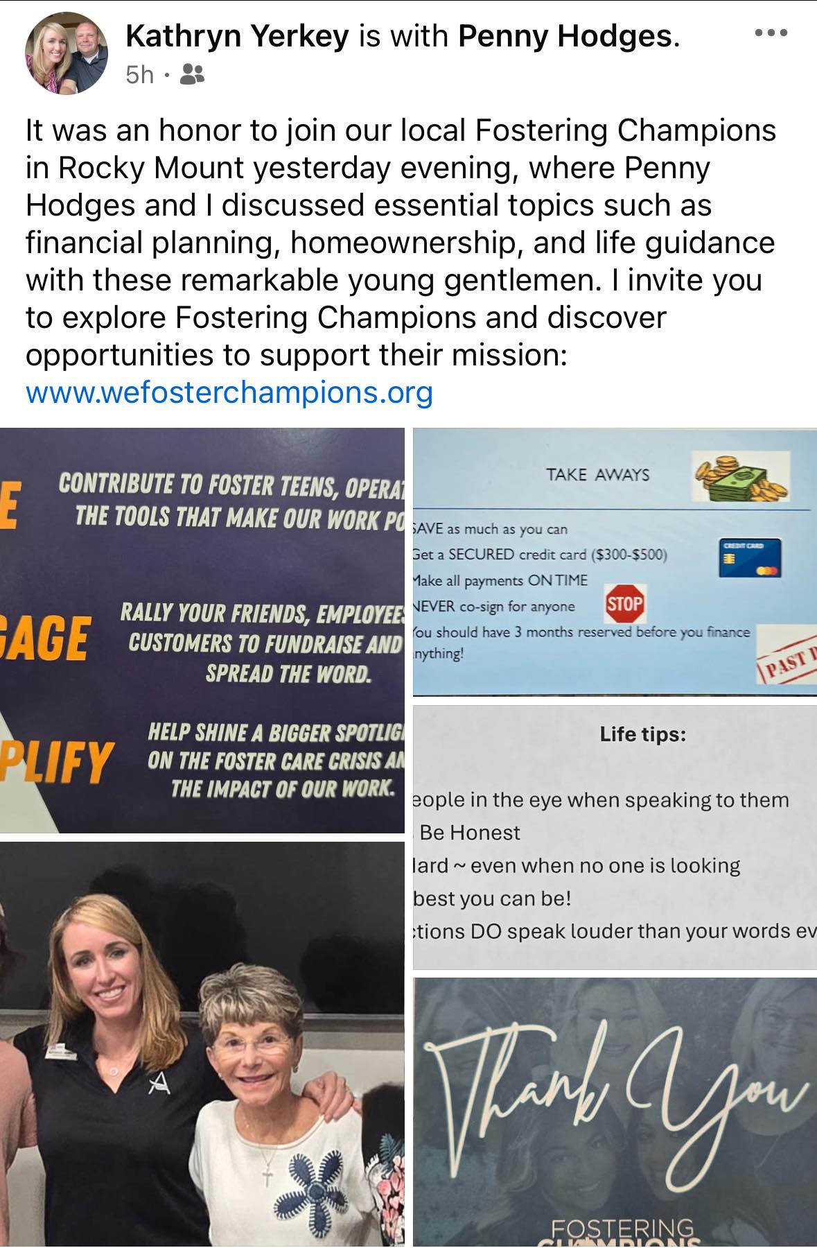 FosteringChampions | Rocky Mount VA