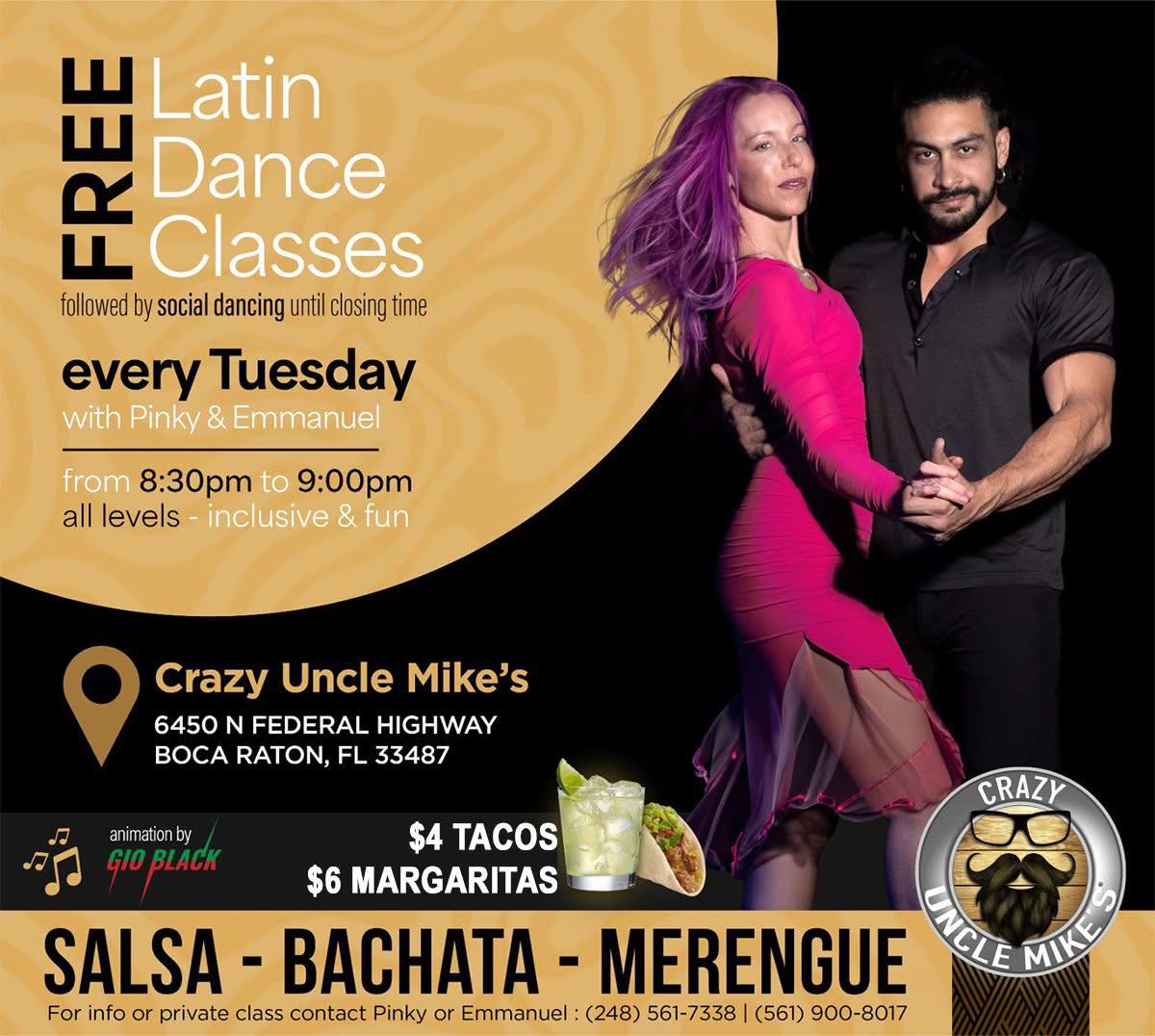 Salsa & Bachata Social at Crazy Uncle Mikes