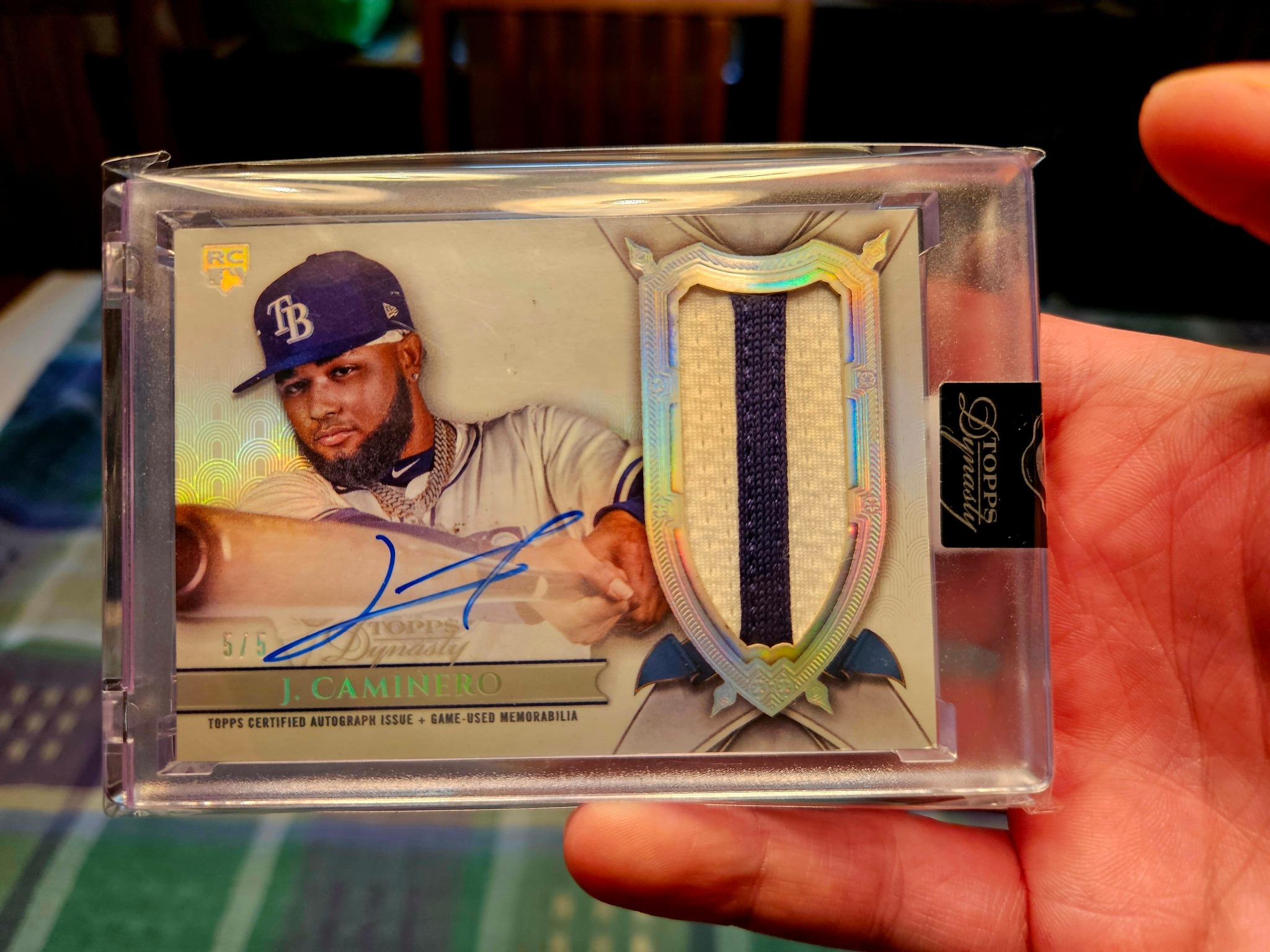 Junior Caminero RPA in Topps Dynasty 2024