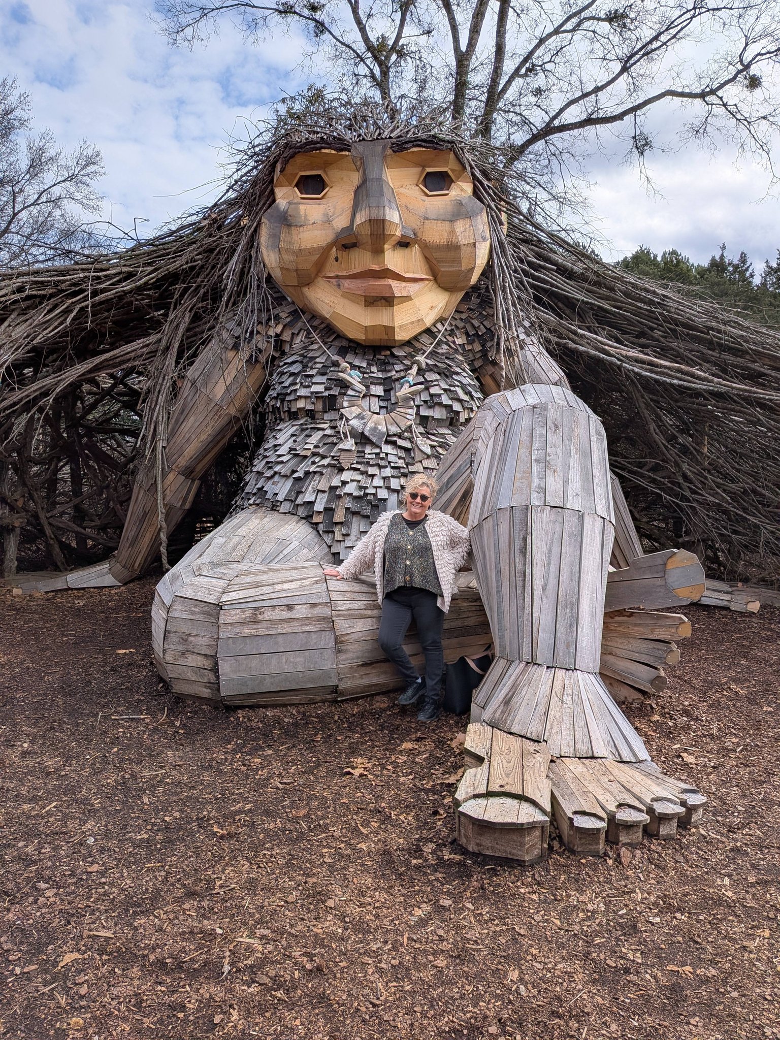 Zelda mother earth sculpture at Huntsville Botanical Garden