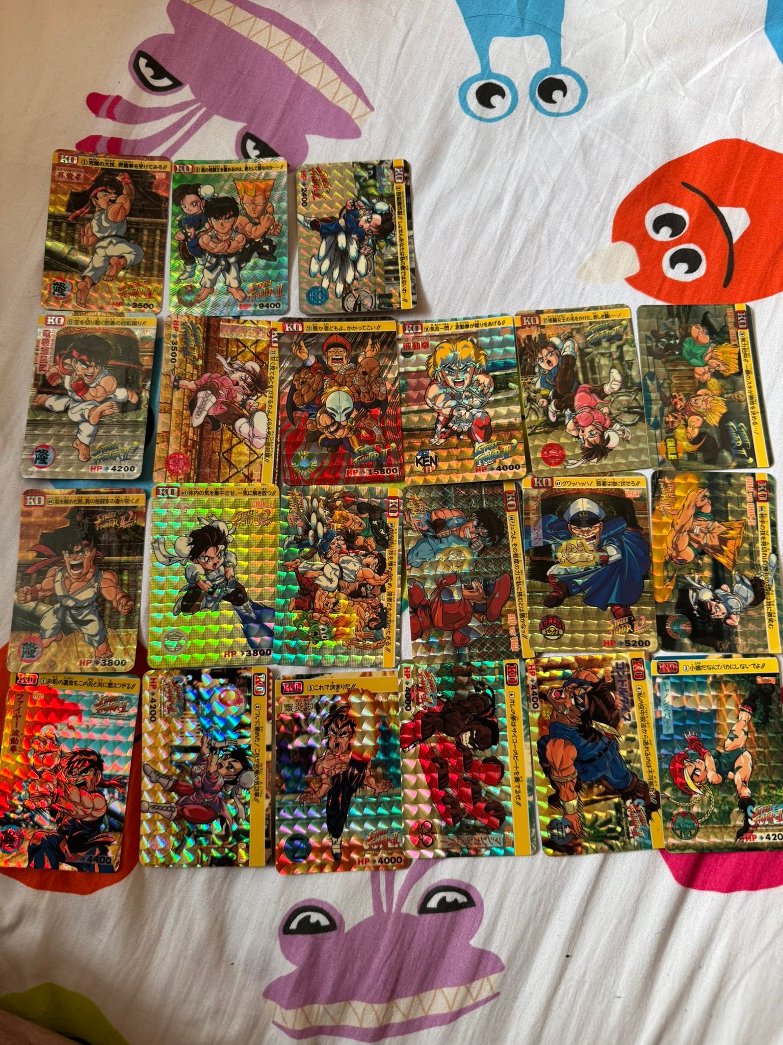 Japanese street fighter cards for sale