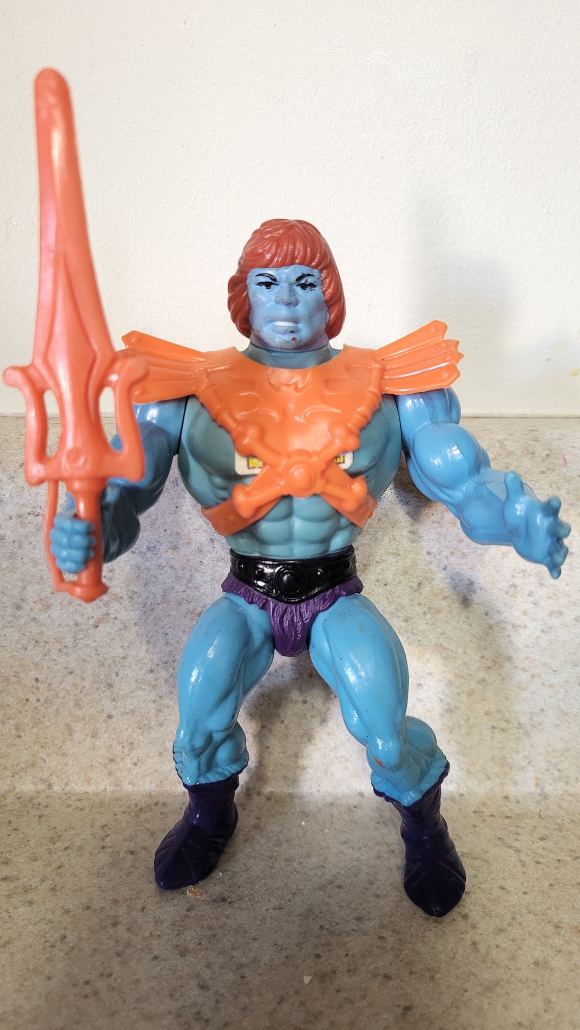 Faker prototype, from a 1983 Mattel France catalog. Note the red