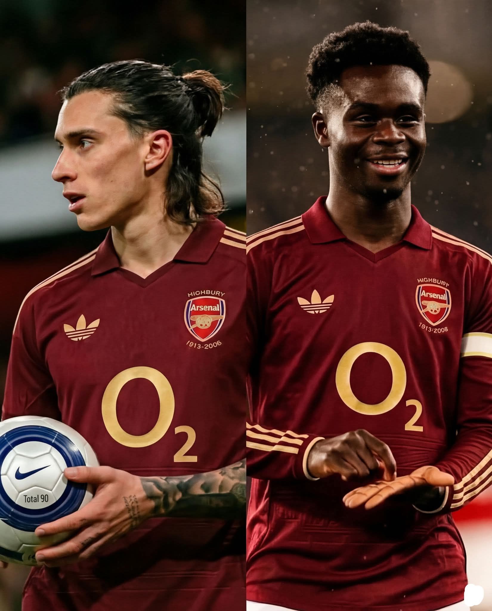 Arsenal to wear vintage O2-era Redcurrant kit