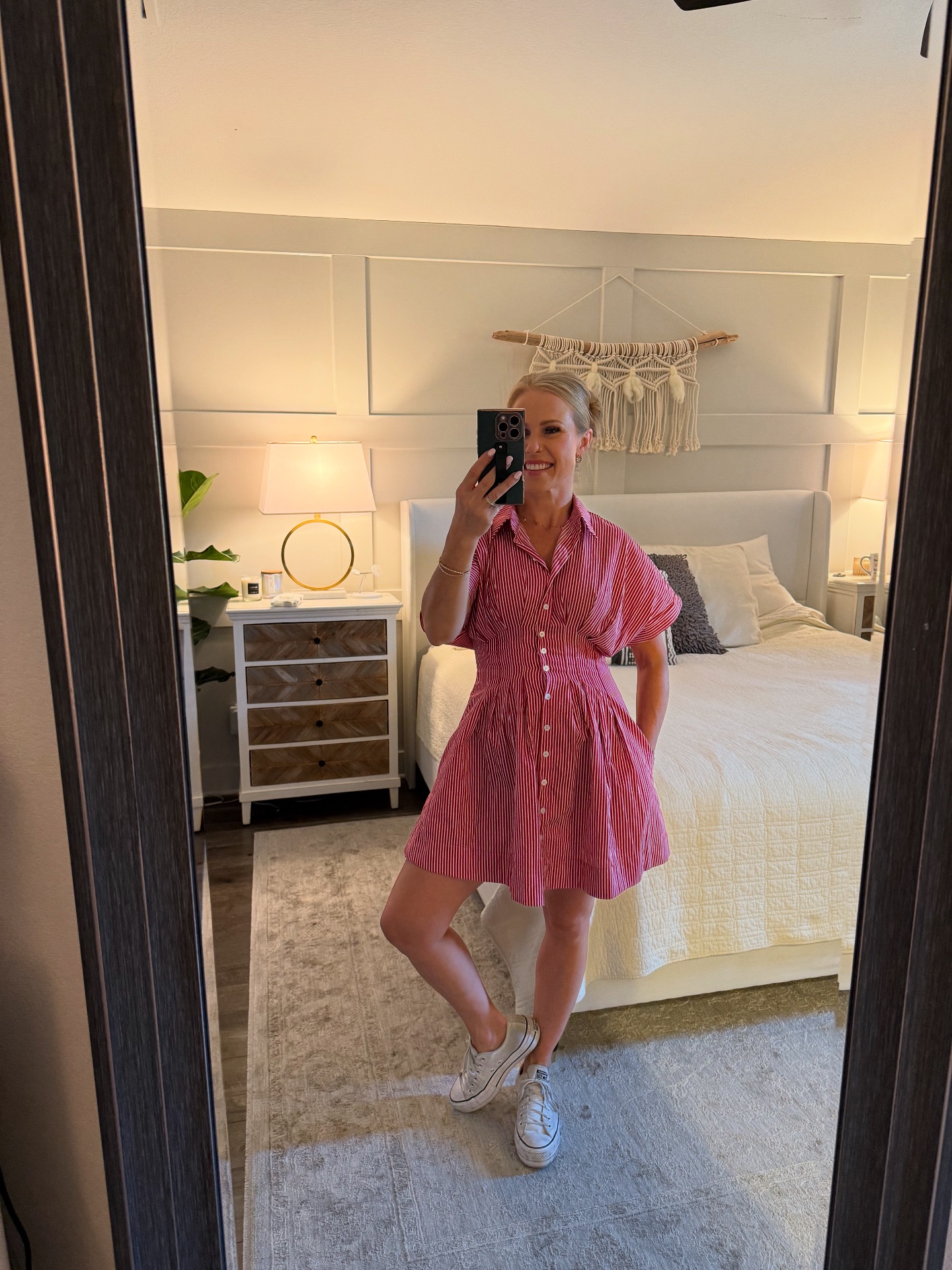casual dresses with tennis shoes Love a dress! 👗#VacationMode #Spain #Marbella Cute Size:IT 42/ US 6 autodiscount: stage1 Fashion Lady Elegant See