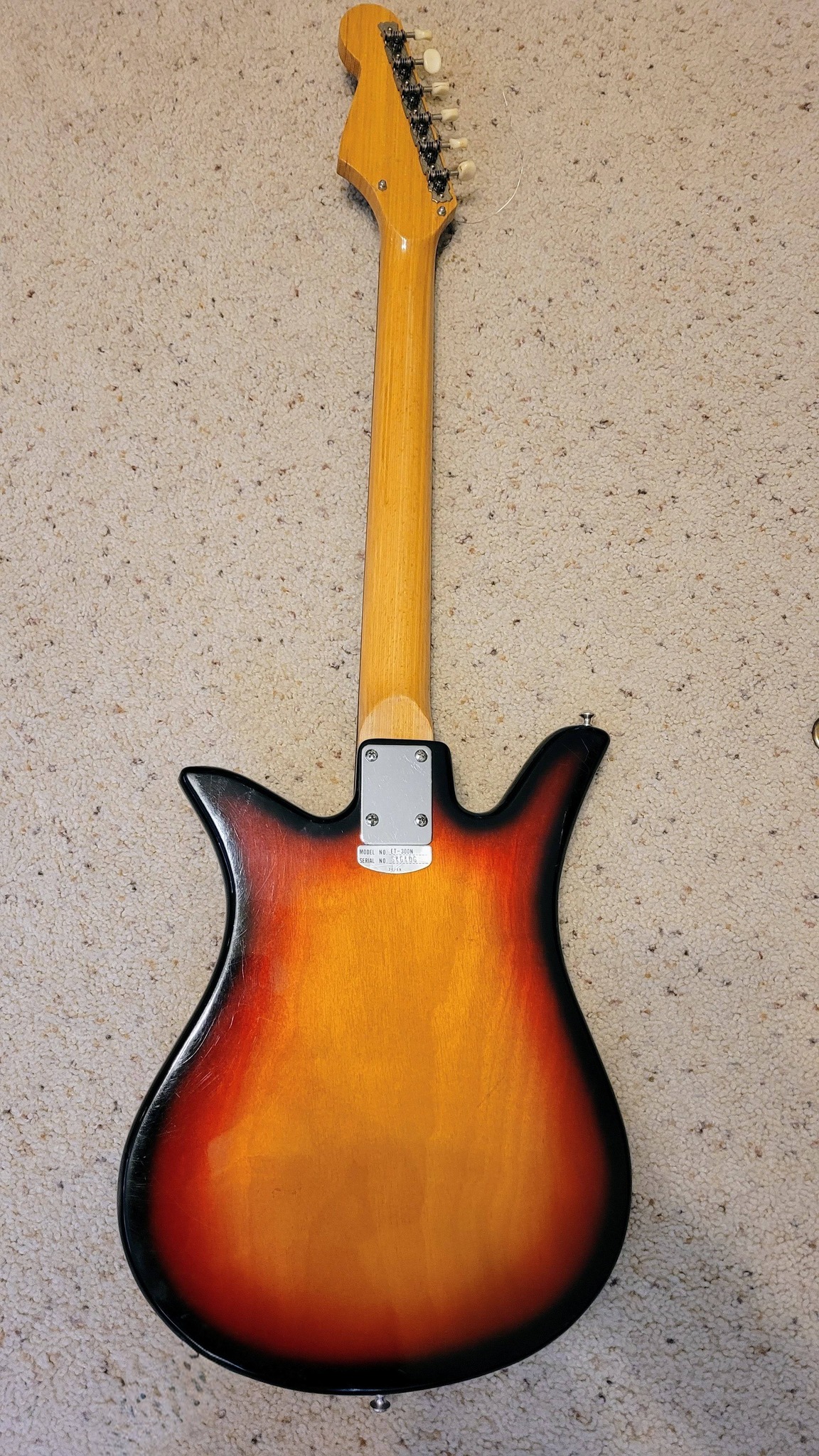Teisco ET 300 guitar with Melody logo