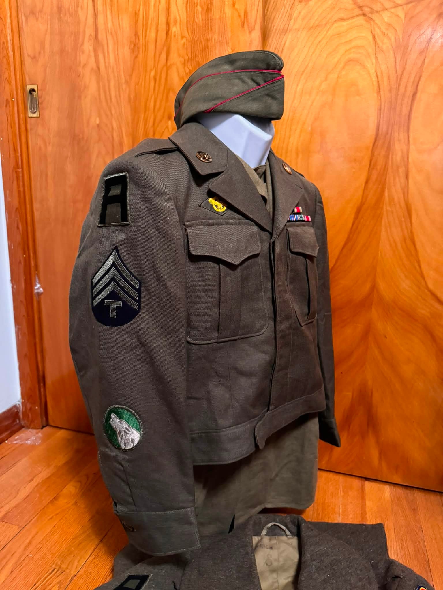 Rare 555th anti-aircraft artillery battalion uniform found