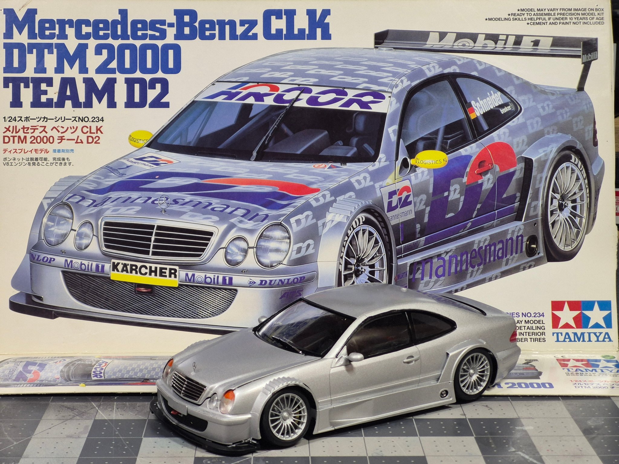 🎉Vintage🎊🤩Tamiya Benz CLK DTM 2000 Finished Body😍🚗🏎