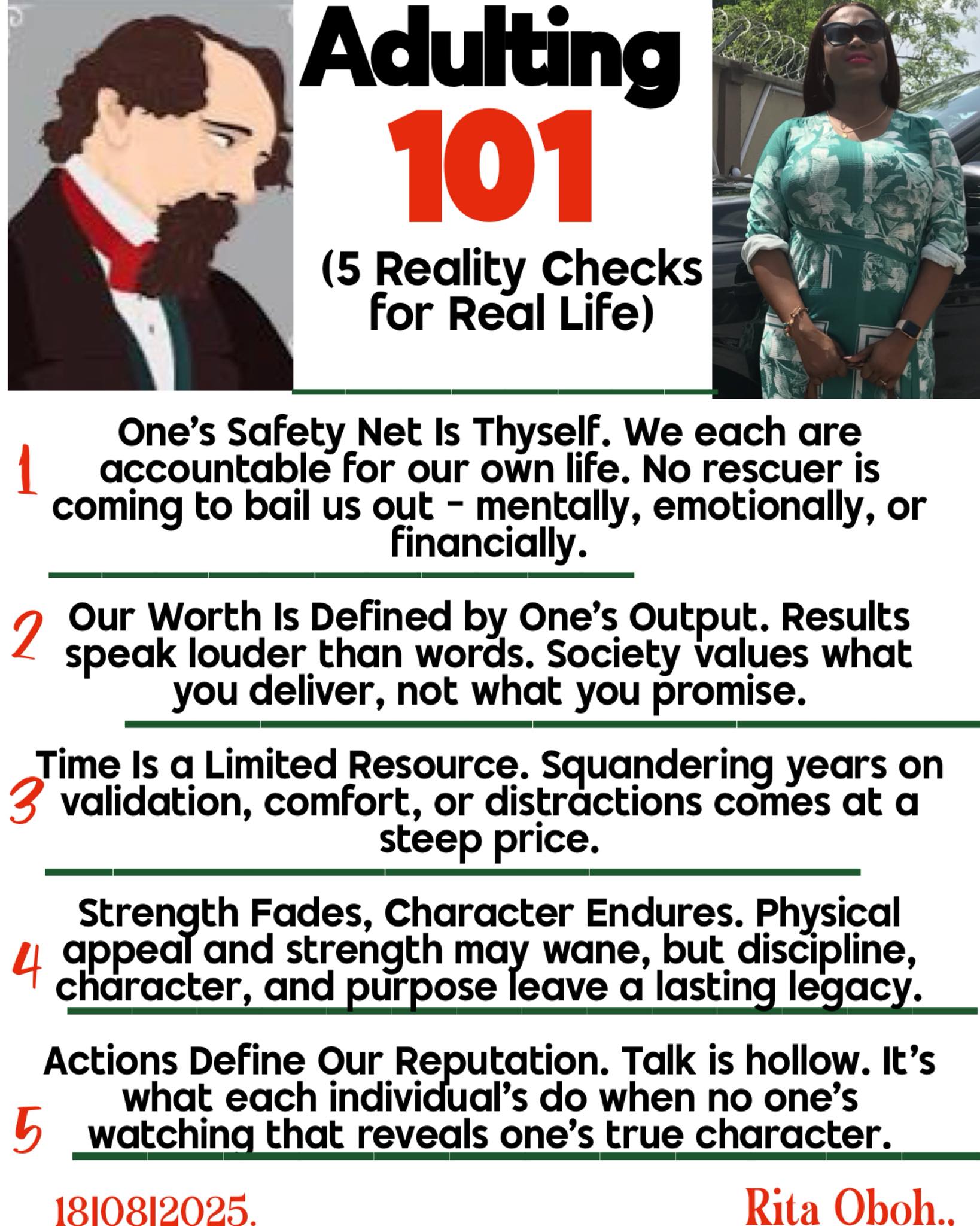 Adulting 101: Five truths for a life of purpose and integrity