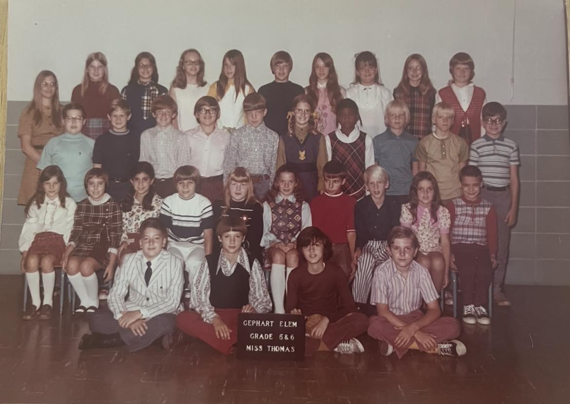 Identify classmates in 1972 class picture?