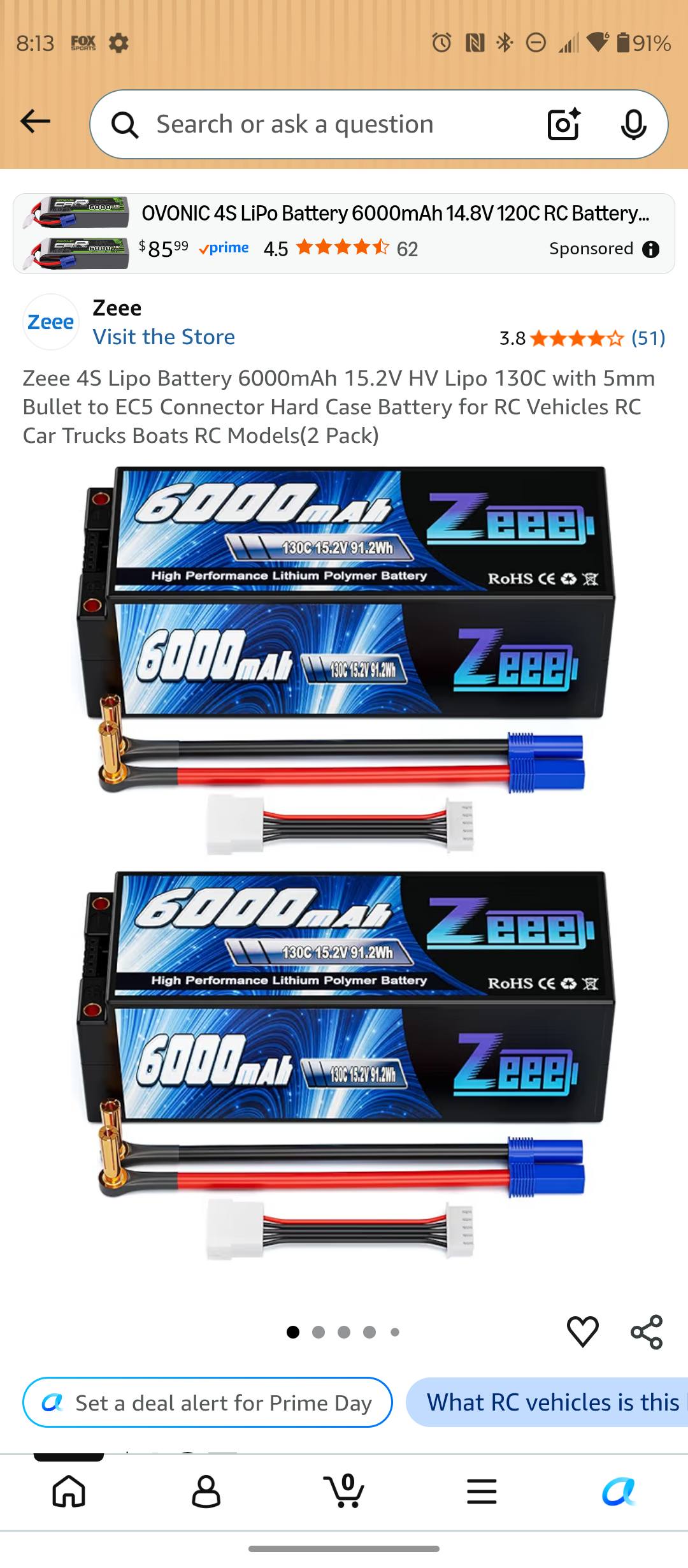ナパームVSジージス・イーヴン What are the best batteries for e-buggy racing, Gen Ace or Zeee?