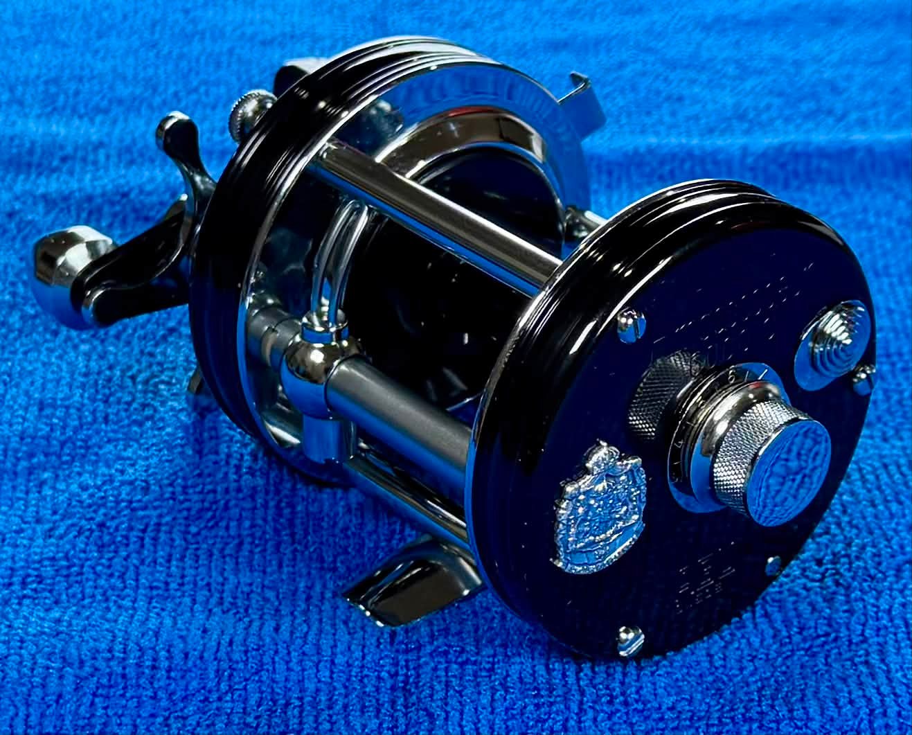 This vintage Abu Garcia Ambassadeur Record No. 50 is a classic