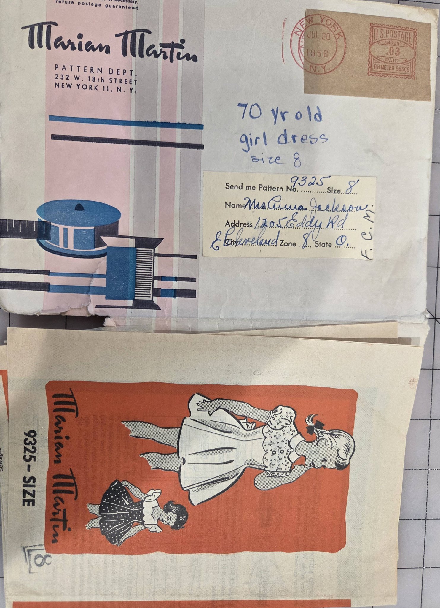 Vintage sewing patterns from 50s, 60s, and 70s