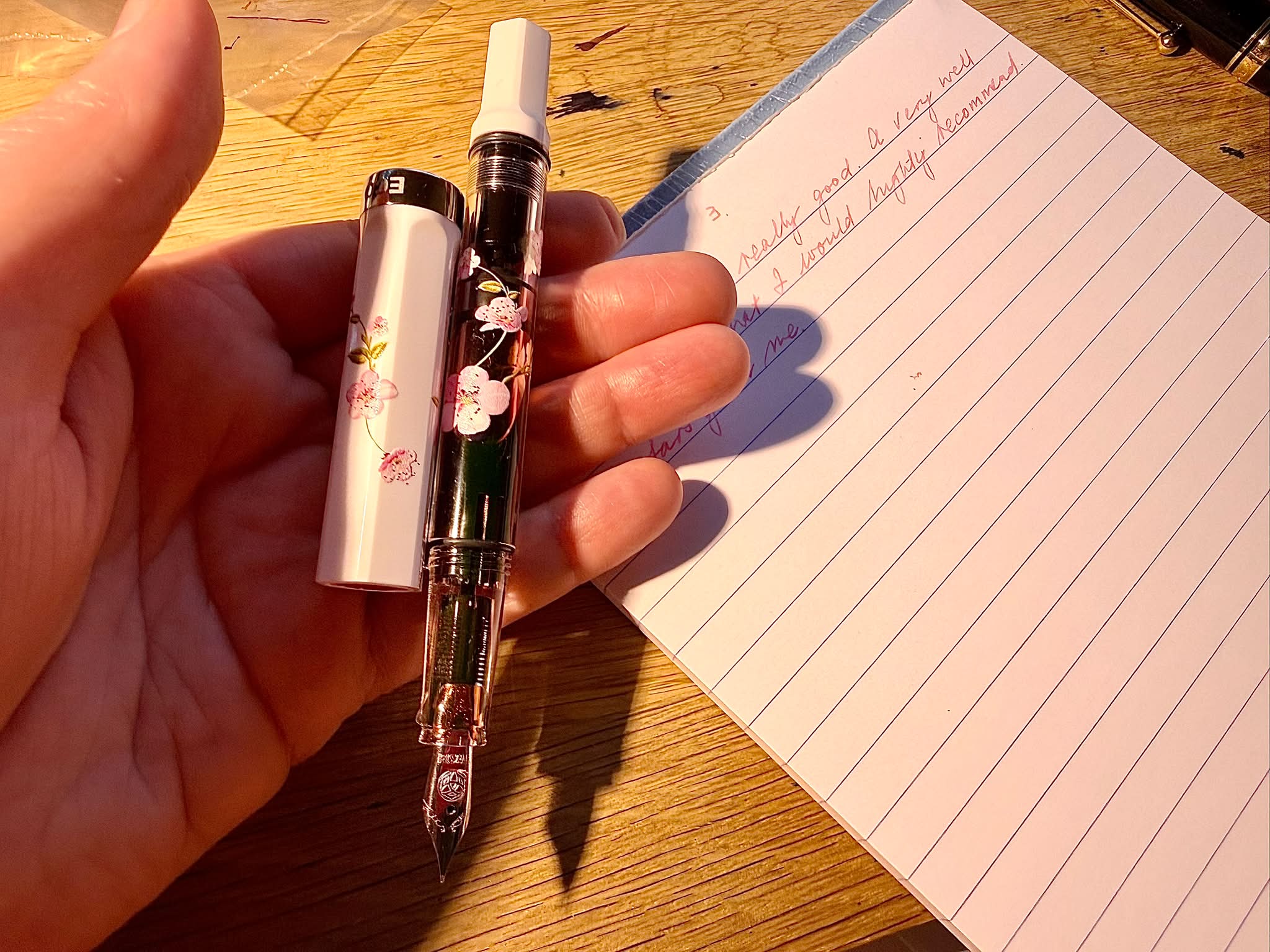The Leonardo MZG 2.0 Sakura. It doesn't have the cute flower ink