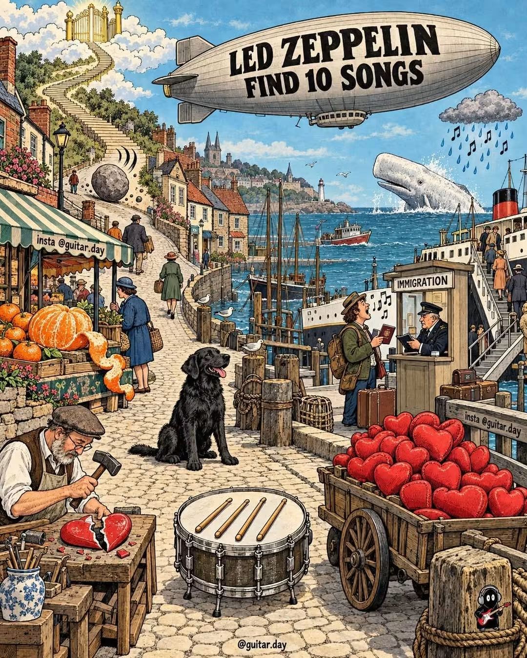 LED FIND10SONGS FIND 10 SONGS ZEPPELIN 1東島部司 insta itar