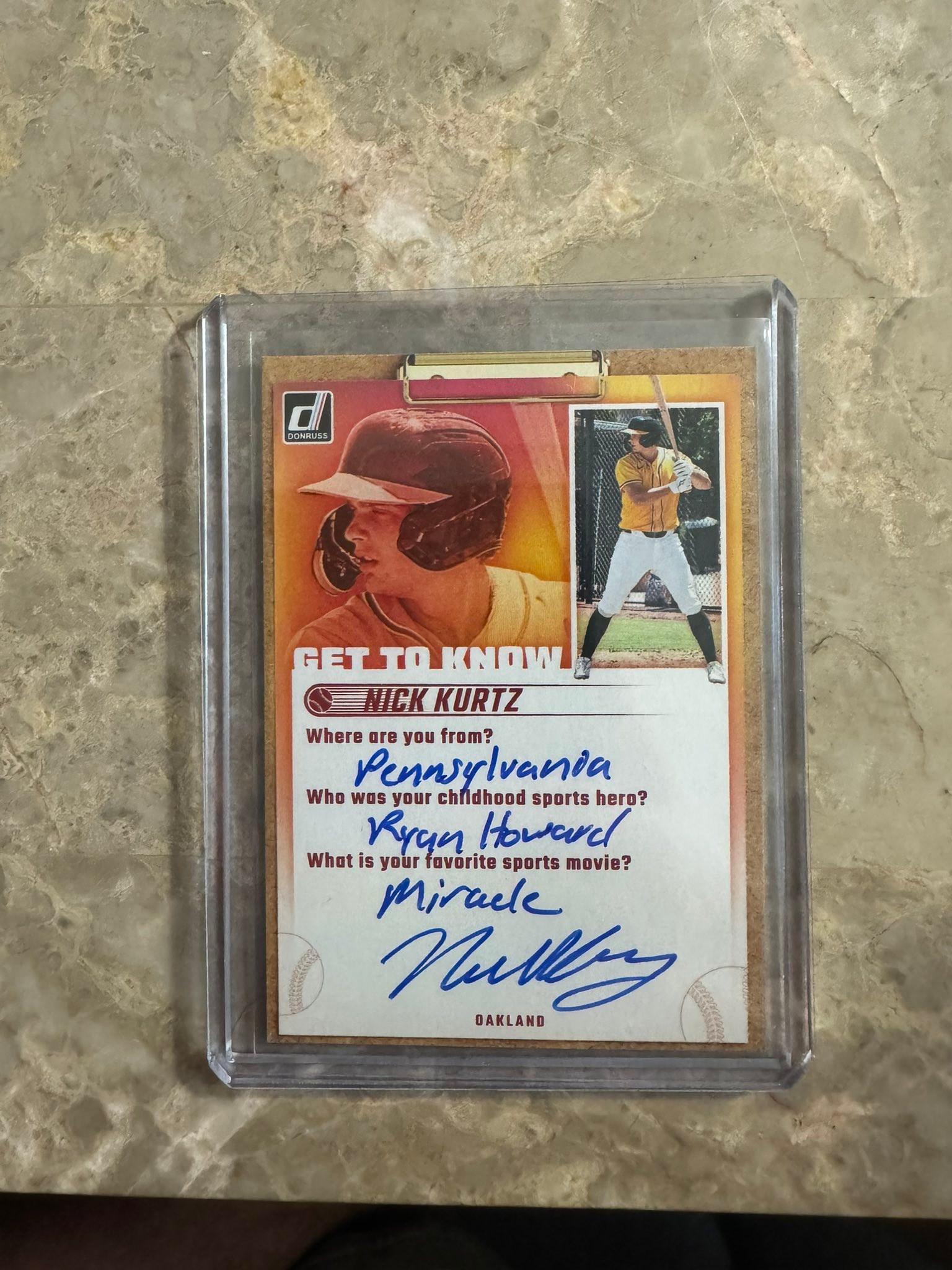 2025 Topps Chrome Gilded Nick Kurtz RC rookie auto