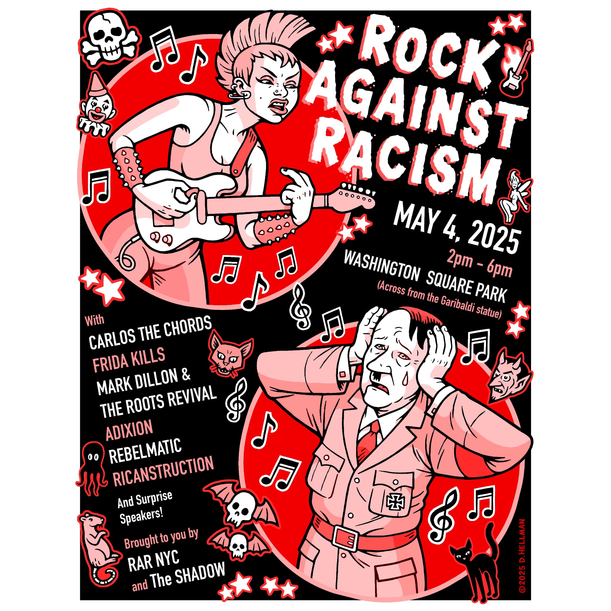 NYC Punk Shows | ROCK AGAINST RACISM IS BACK IN WASHINGTON SQUARE PARK ...
