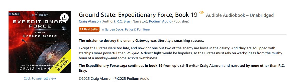Expeditionary Force By Craig Alanson | Exforce Book 19 is a Best Seller ...