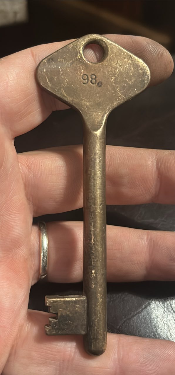 What is this old German hotel room key from the 1900s?