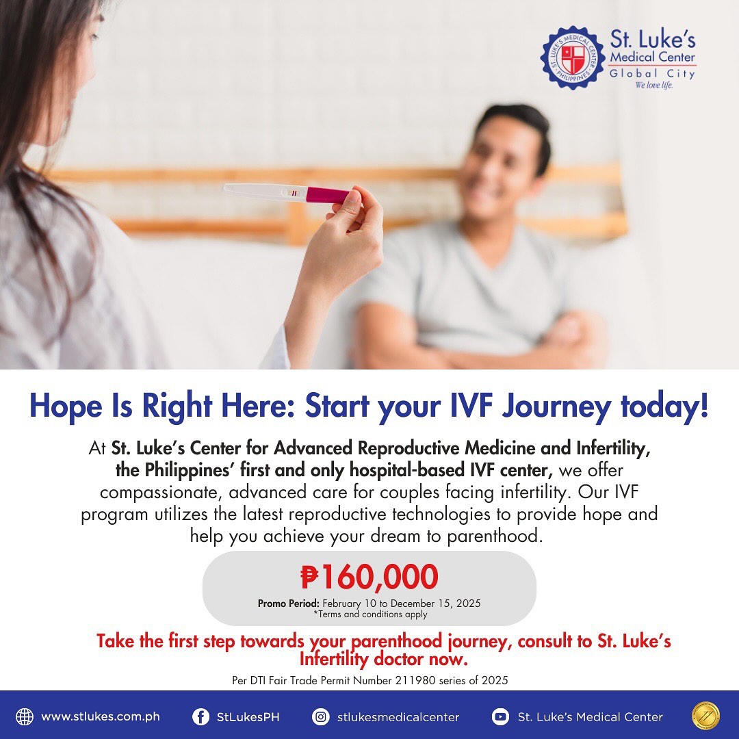 Exclusive IVF and Egg Freezing Packages at St. Luke’s Medical Center ...