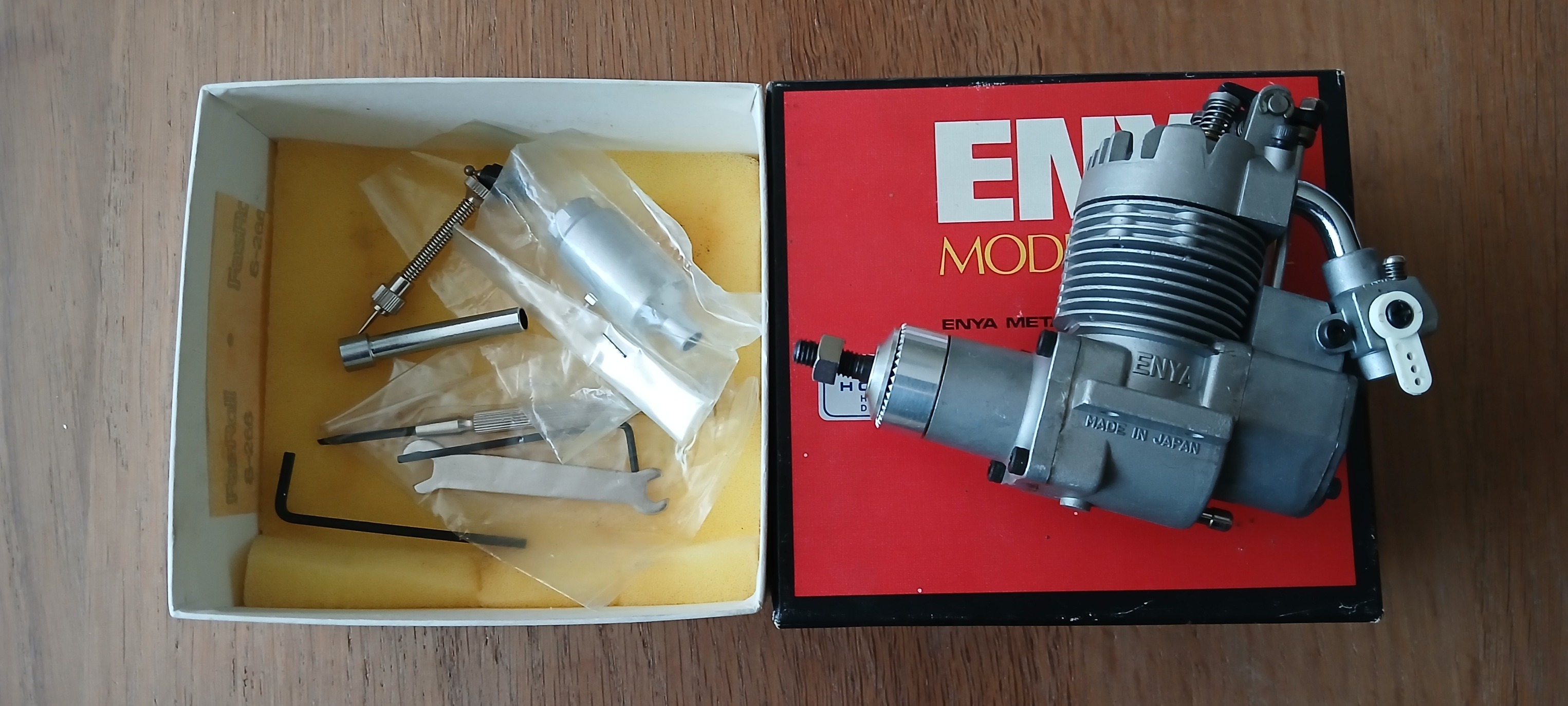 ENYA 35-4C open rocker model engine for sale, new in box, €399