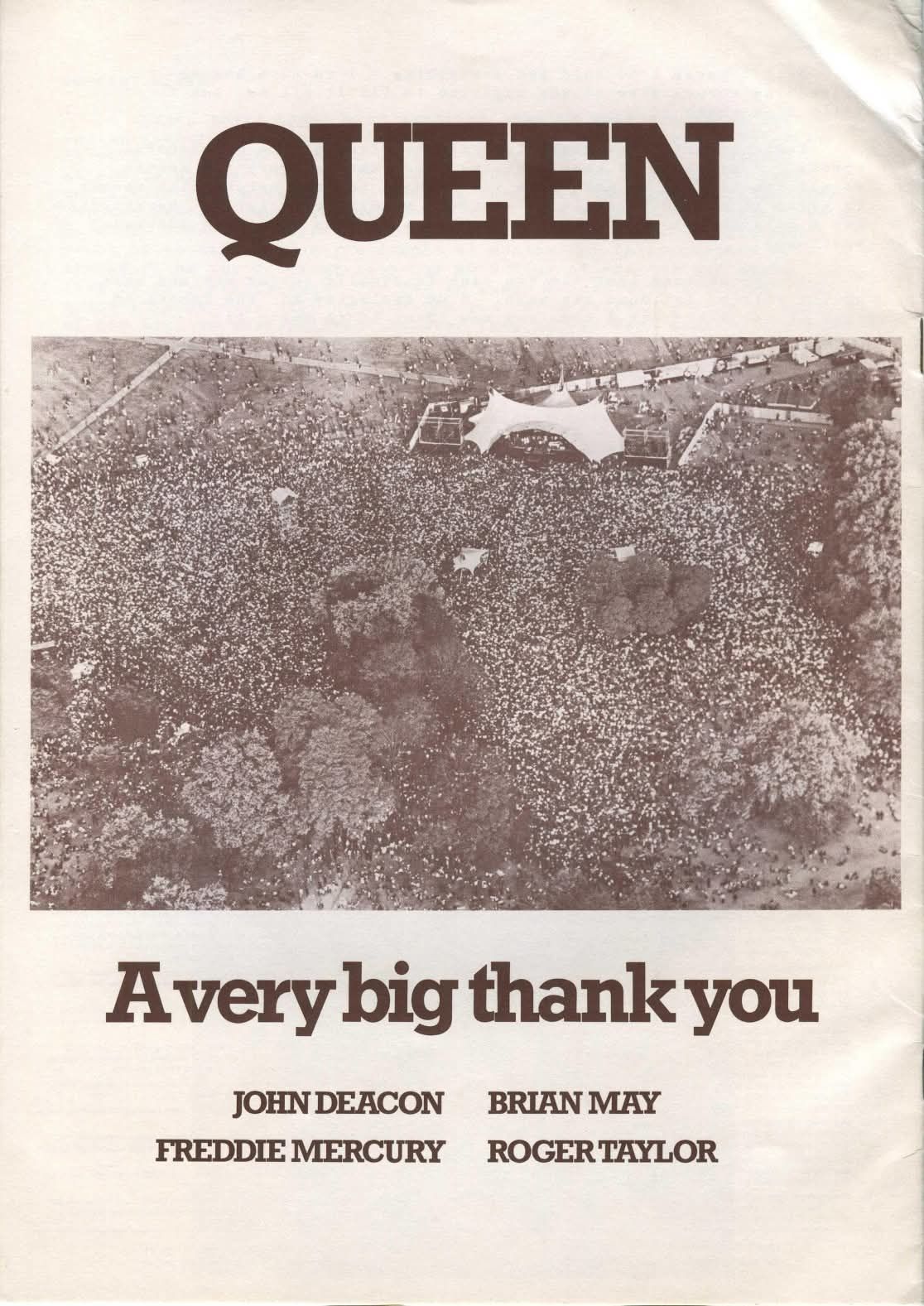 18 September 1976 - Queen staged an enormous FREE, Epic concert at 