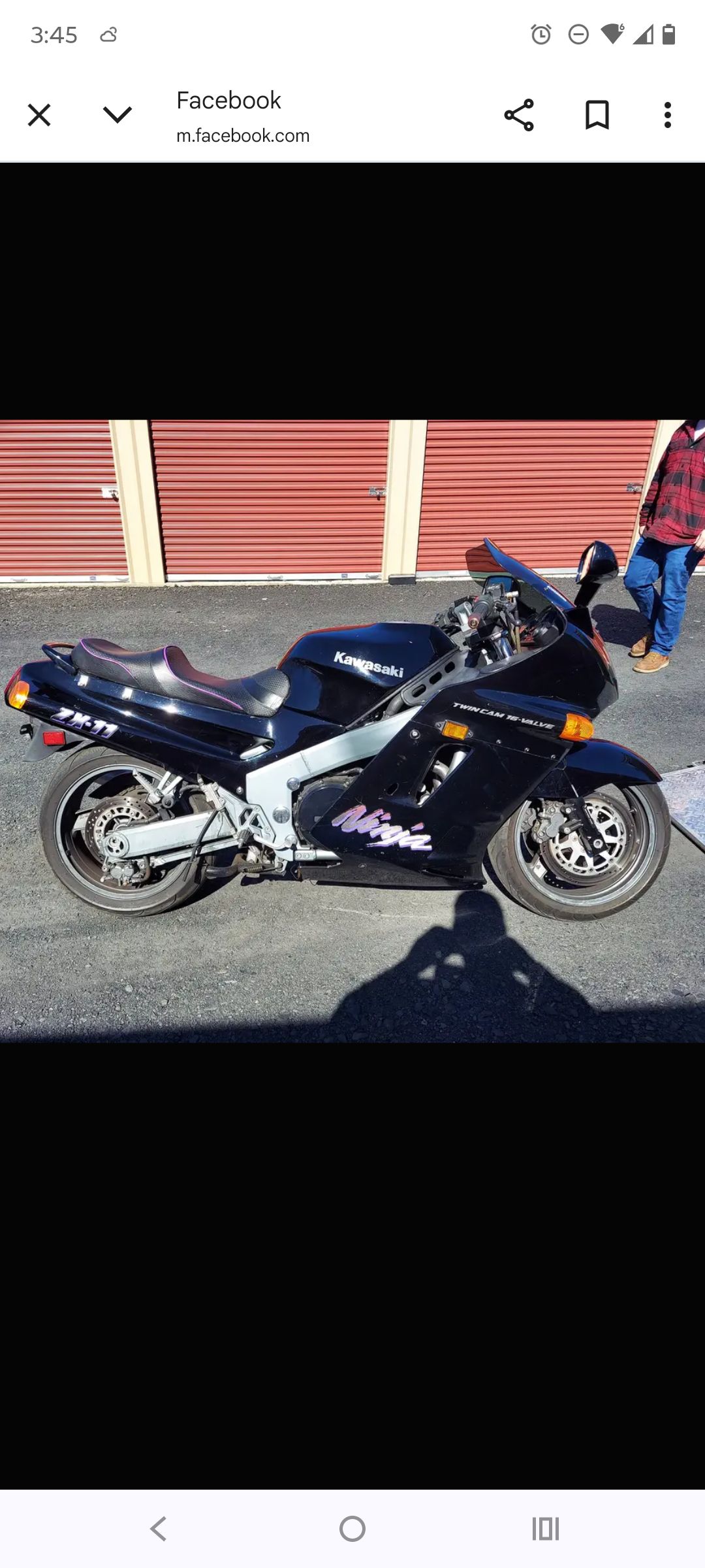 My 1990 Kawasaki ZX-11 Ninja,circa 1990.