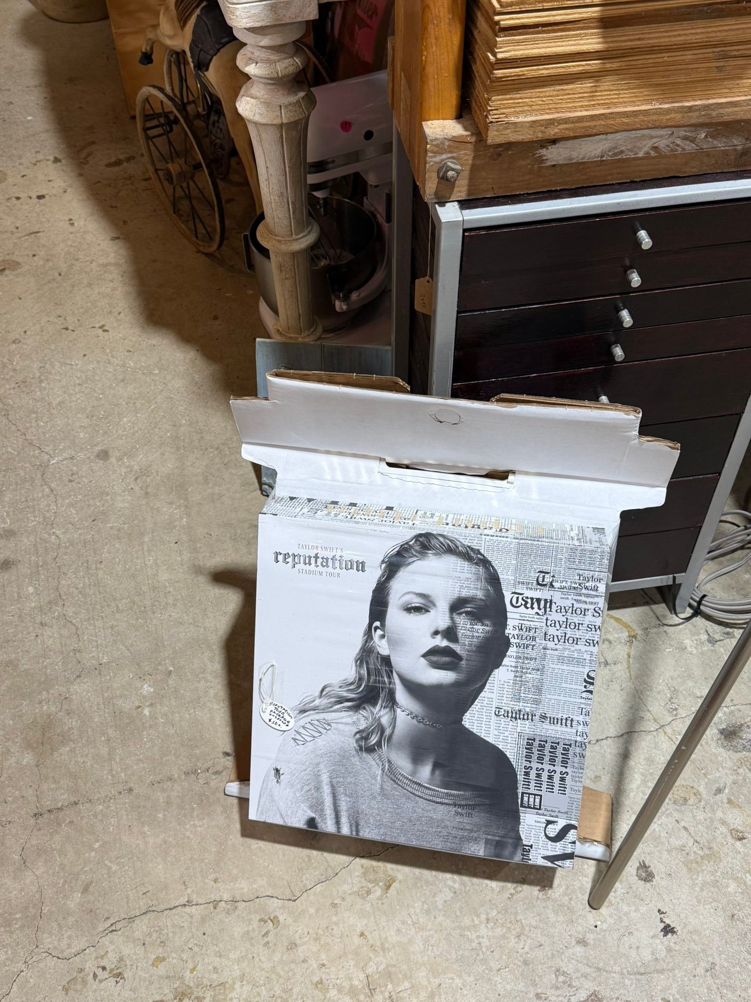 Taylor Swift Reputation Stadium Tour VIP box found at antique shop
