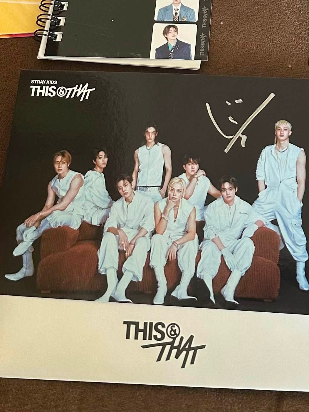 Stray Kids バンチャン　直筆サイン入りポストカード Stray Kids Chan signed postcard for trade or sale