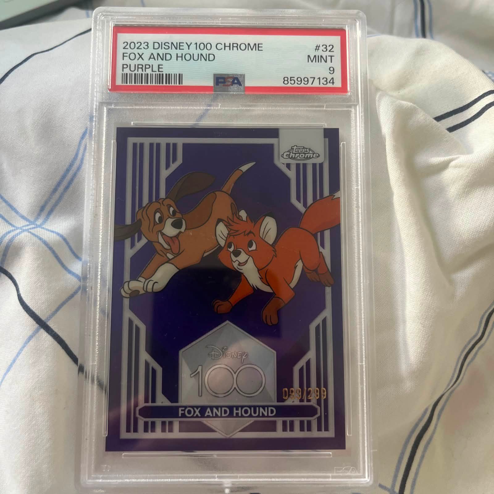 What is the value of a Topps Chrome Disney Pocahontas autograph card?