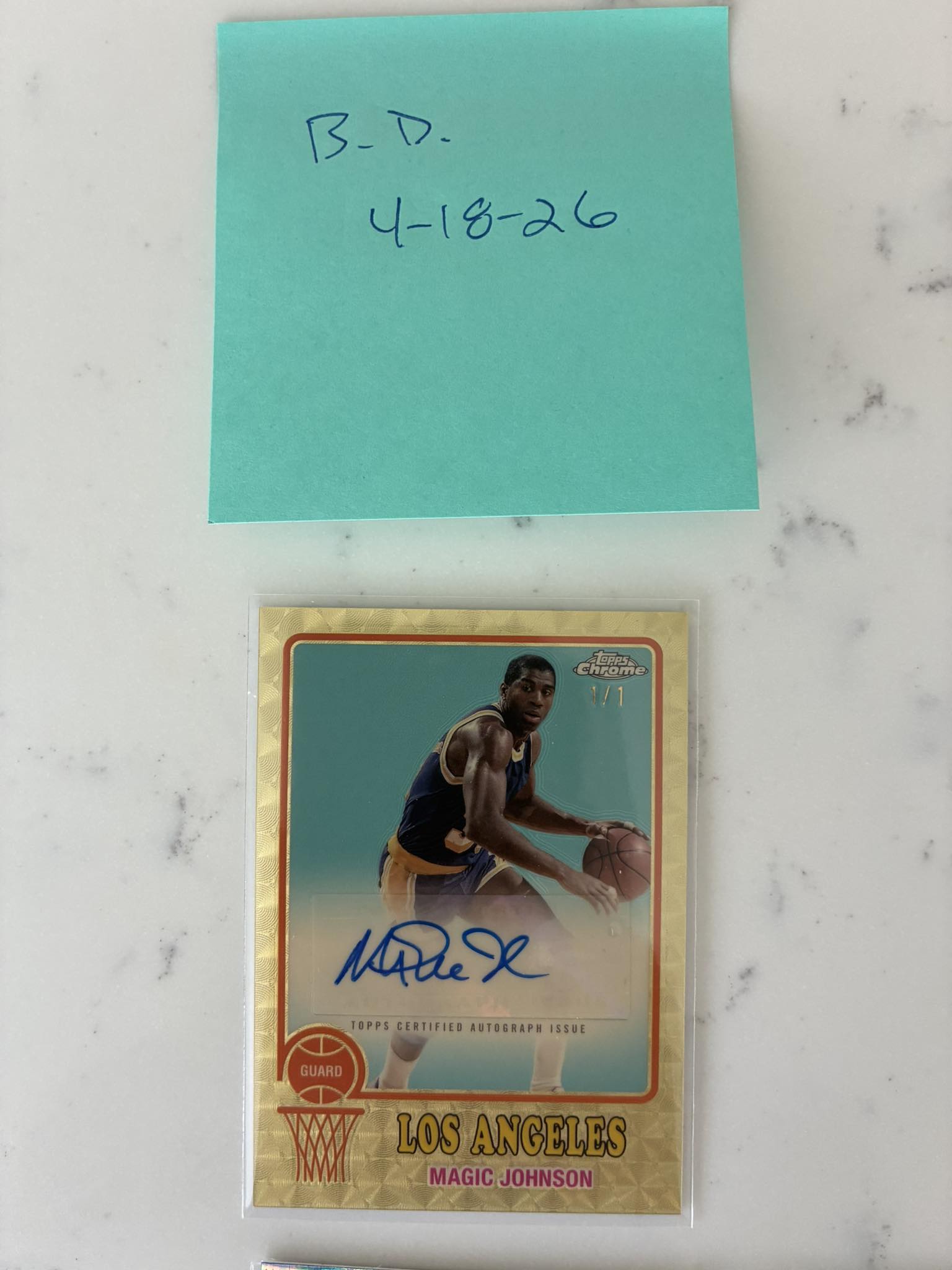 Why are there different color versions of the Magic Johnson 1/1 