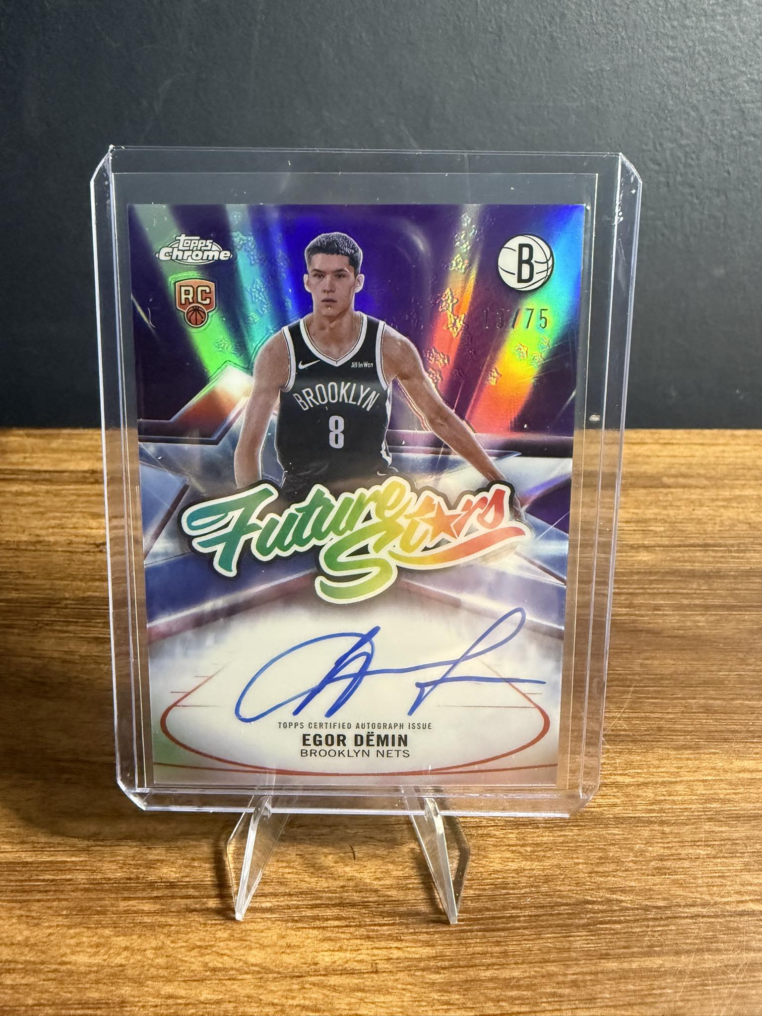 Finding rare Egor Demin Topps Chrome card