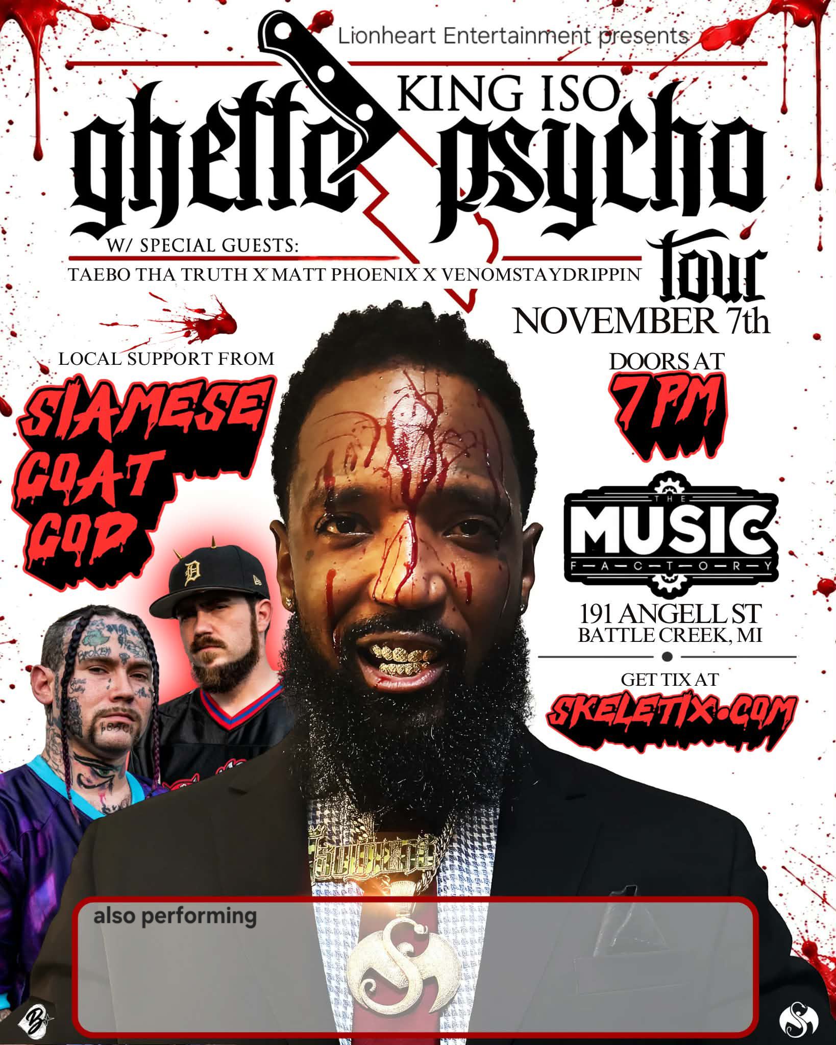 🚨JUST ANNOUNCED🚨 BATTLE CREEK!! NOVEMBER 7TH!! SOMETHING ^S