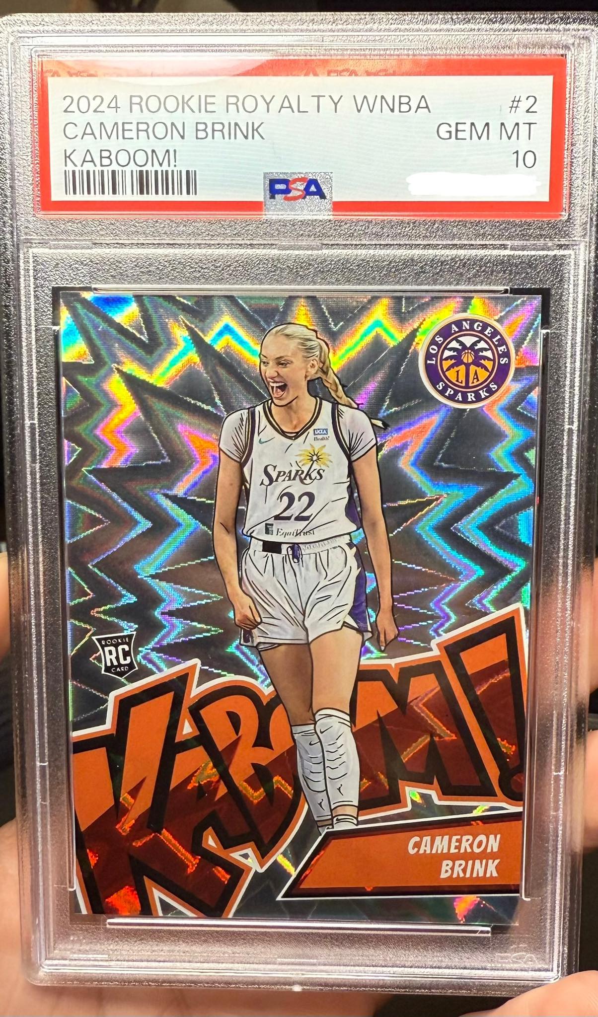 Cameron Brink Kaboom PSA 10 WNBA rookie card