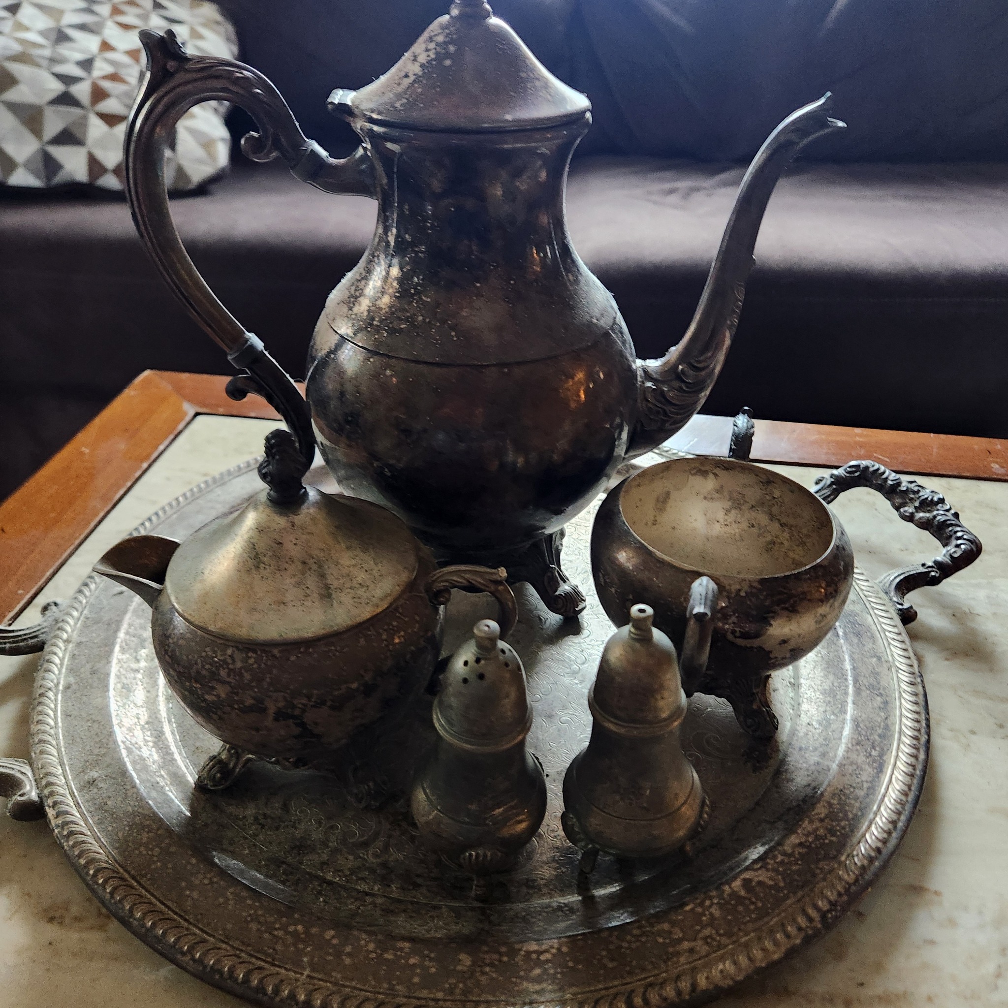 Value of this F.B. Rogers tea set