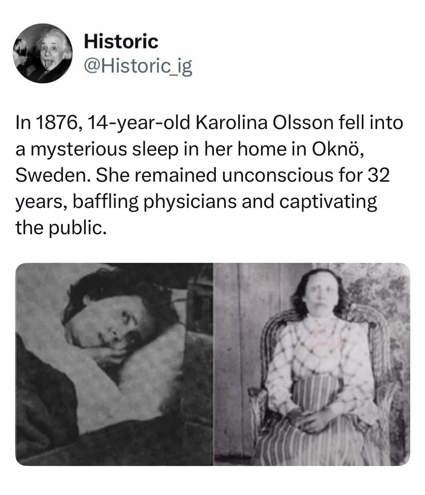 SHE SLEPT FOR 9 YEARS… NO ONE COULD WAKE HER ? In 1871, a girl 