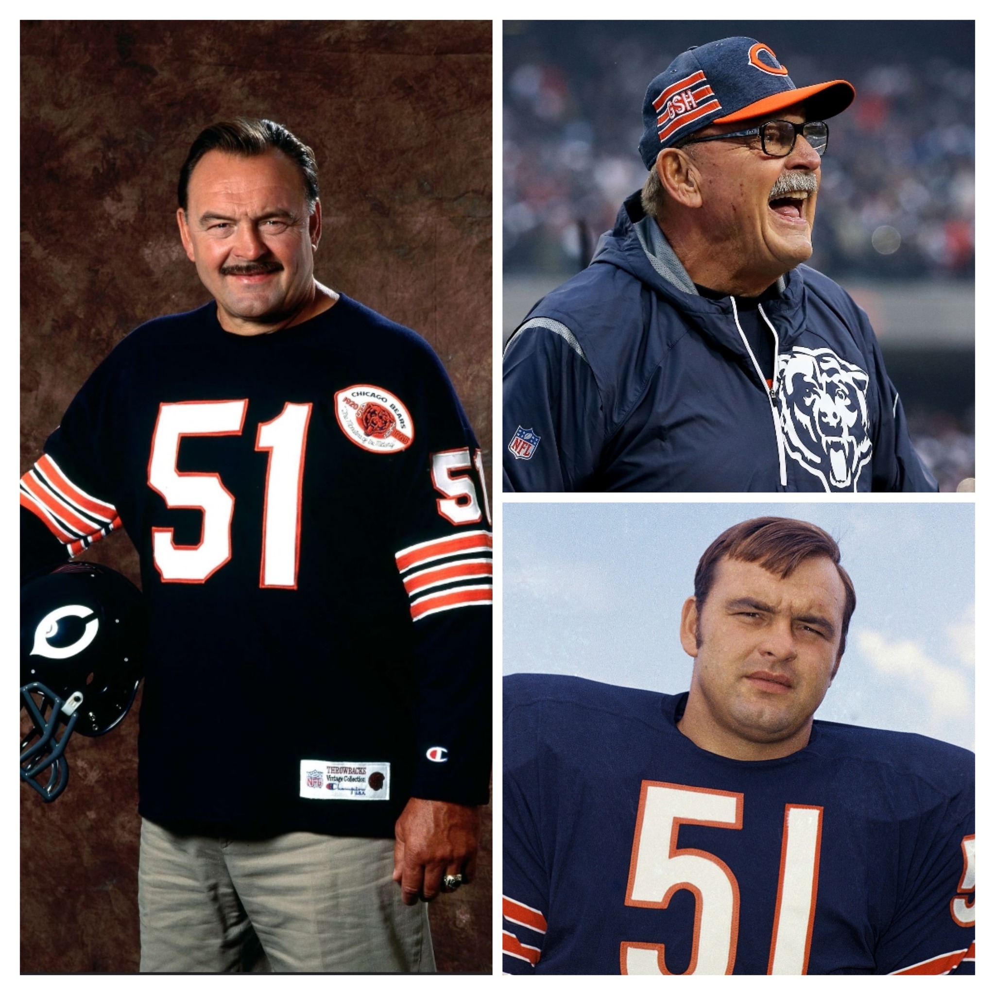 Dick Butkus, Otto Graham, and Roger Staubach at 1965 College All 