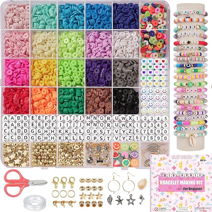 Clay beads jewelry making kit on Amazon
