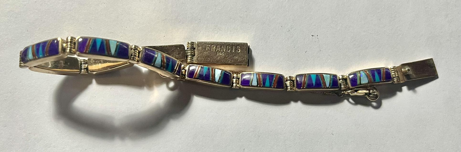 What is known about Melvin Francis inlay jewelry?