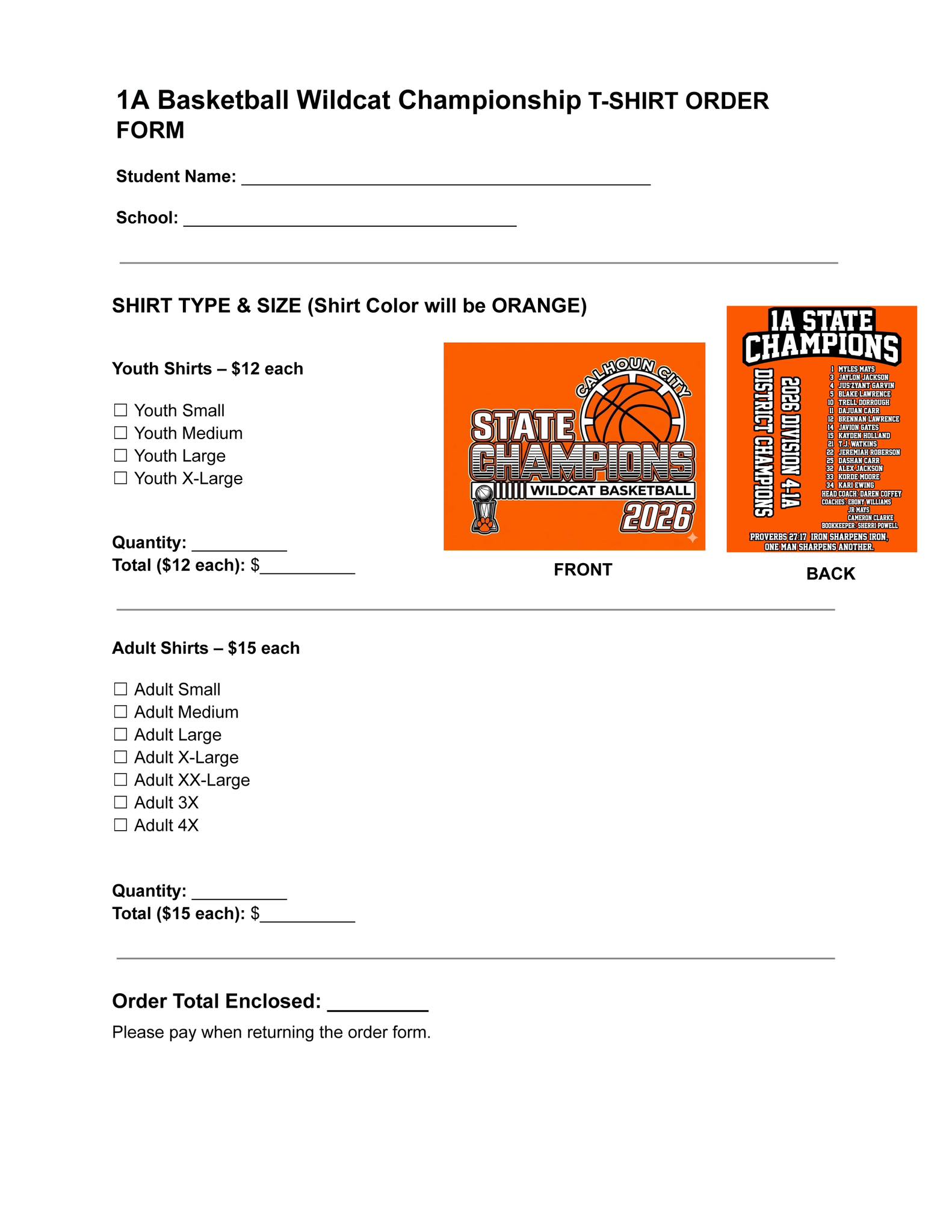 Calhoun city high school basketball t-shirt sale