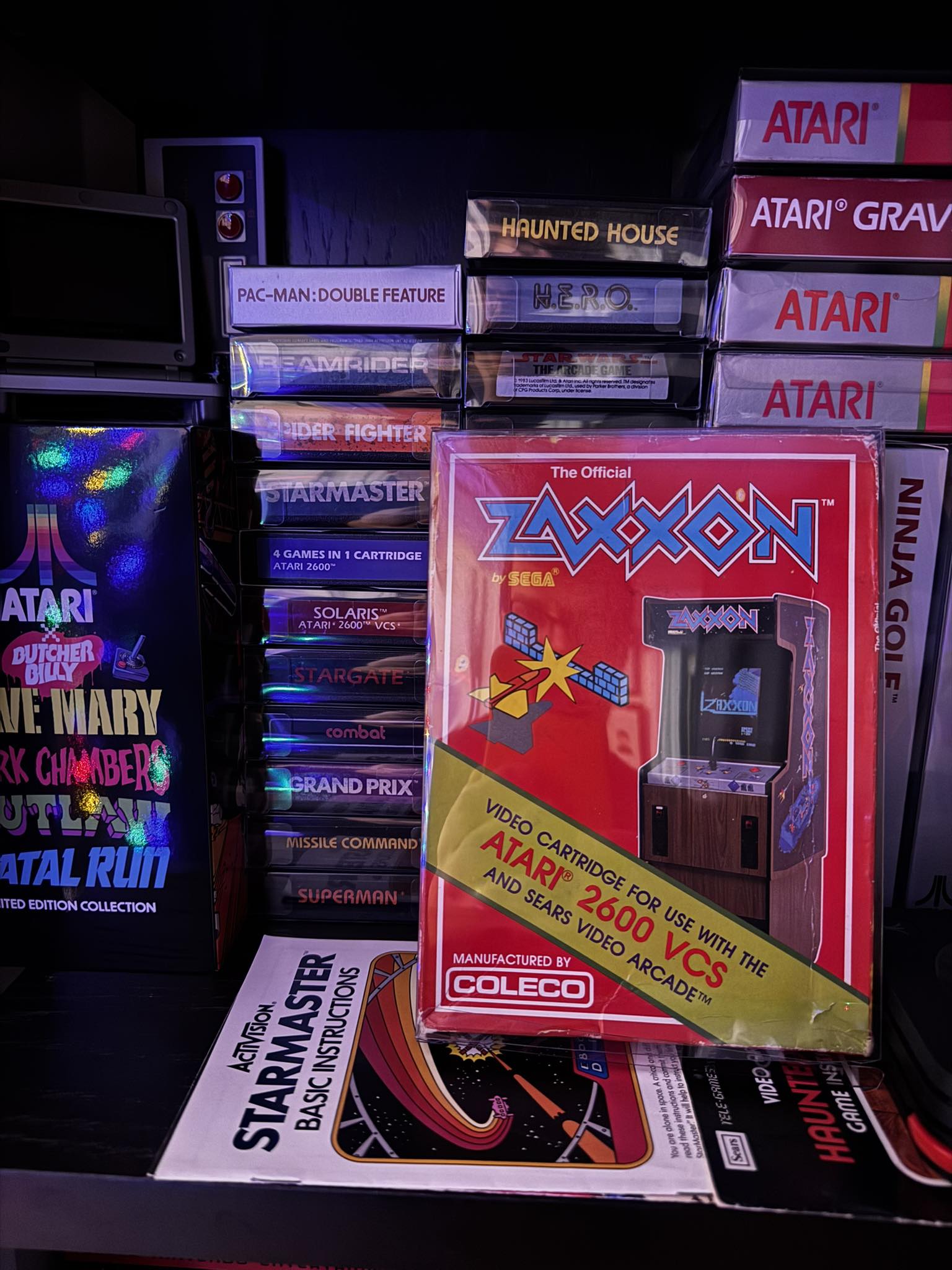 Jeu Vidéo SUPER ZAXXON Sur Cassette Pour Atari XL/XE - Version Française, Bon état