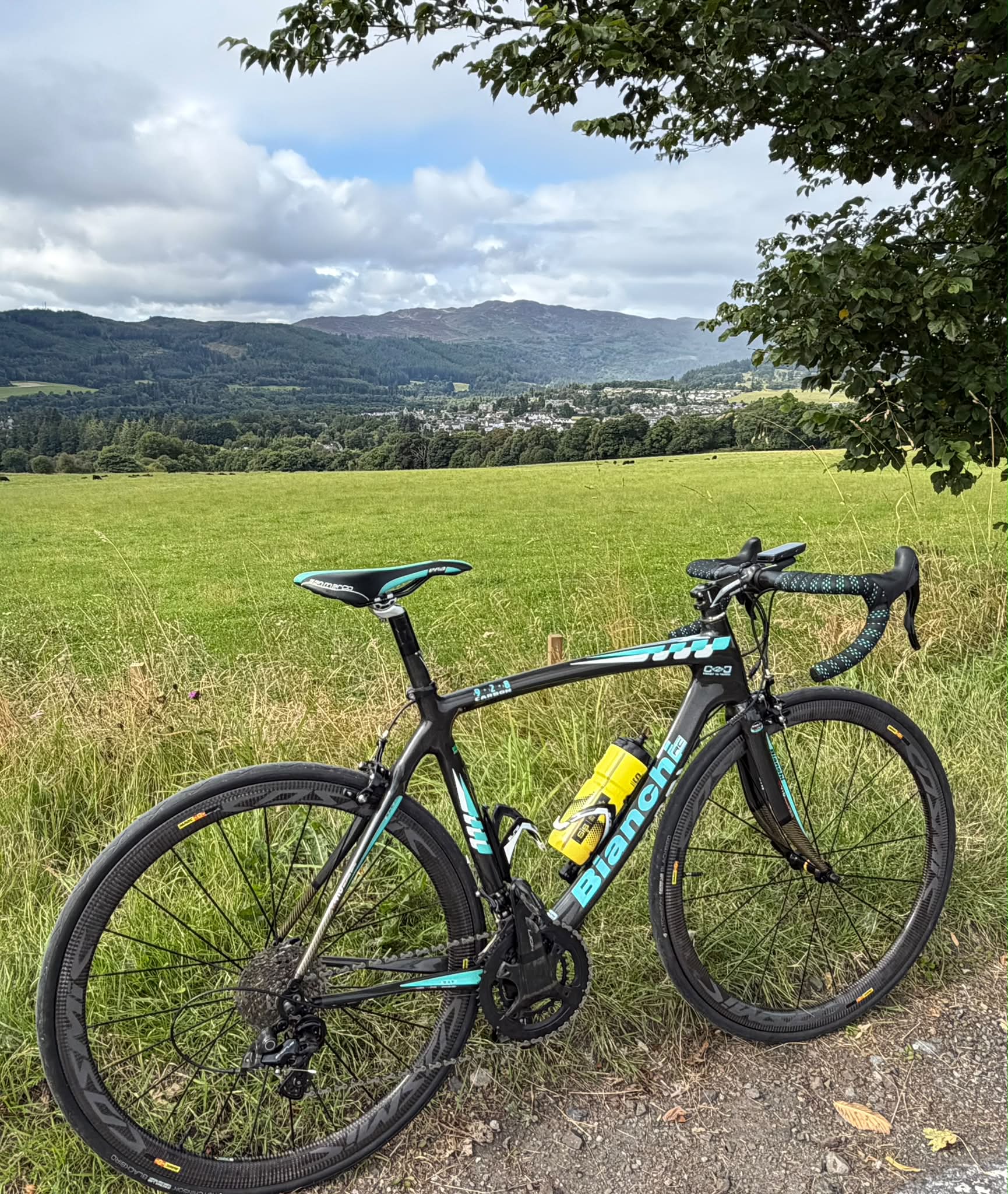Bianchi 928 white carbon l'una bike