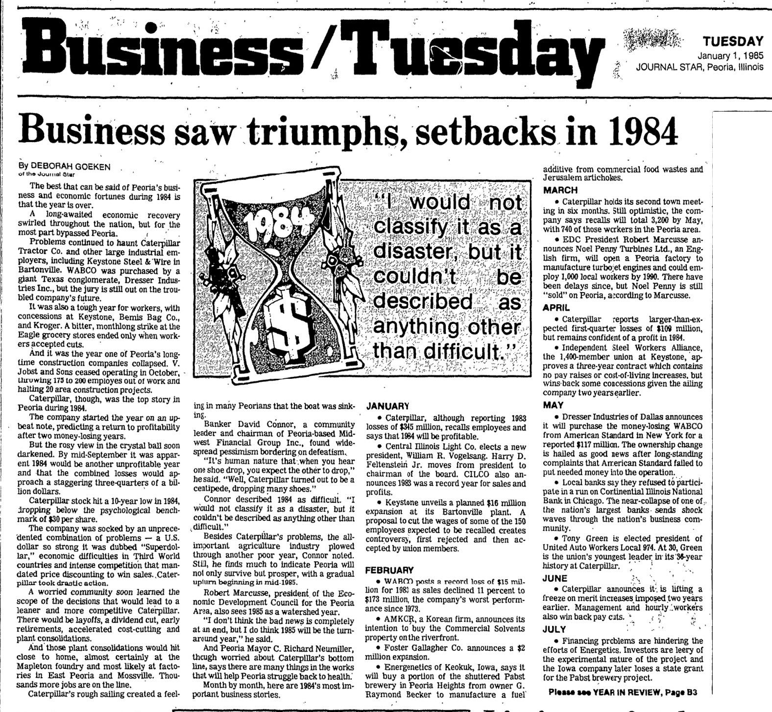 Business Saw Triumphs, Setbacks In 1984 | Facebook