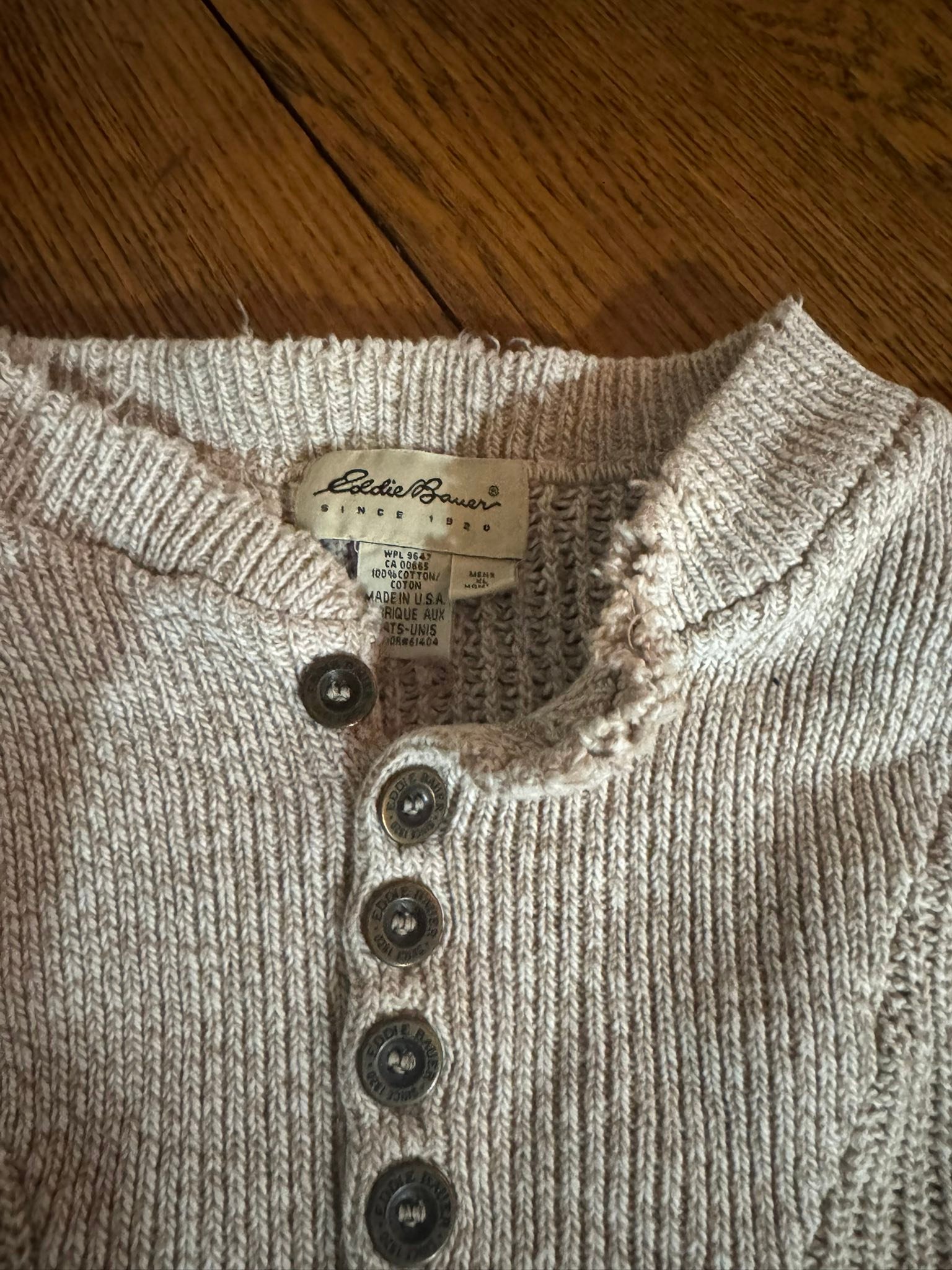 Man finds replacement for 30-year-old sweater