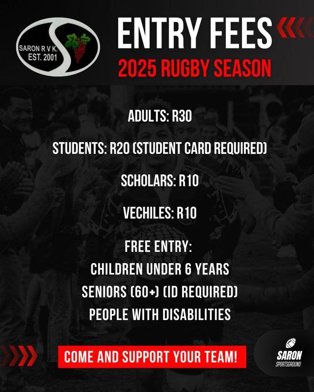 Saron Rugby Club | Facebook