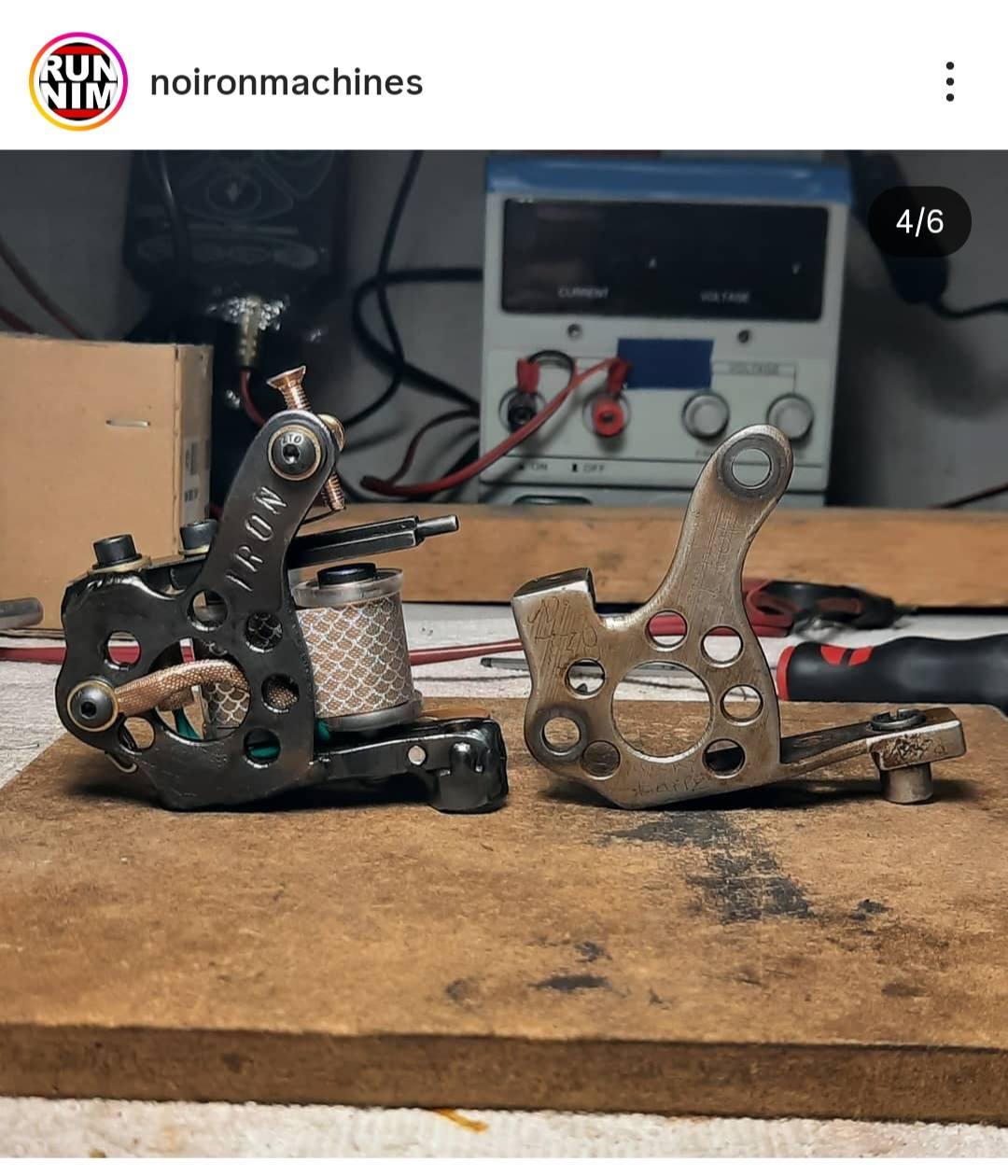 Handmade tattoo machine tribute to Micky Sharpz Microdial