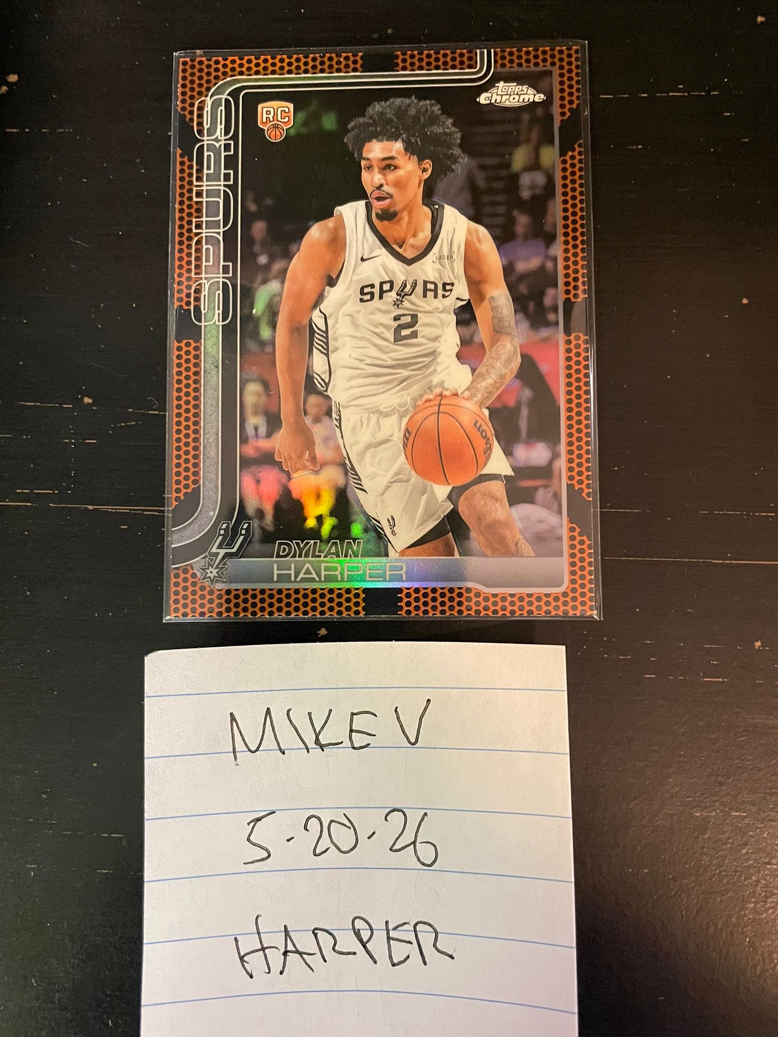 2025-26 Topps Chrome Dylan Harper RC basketball card